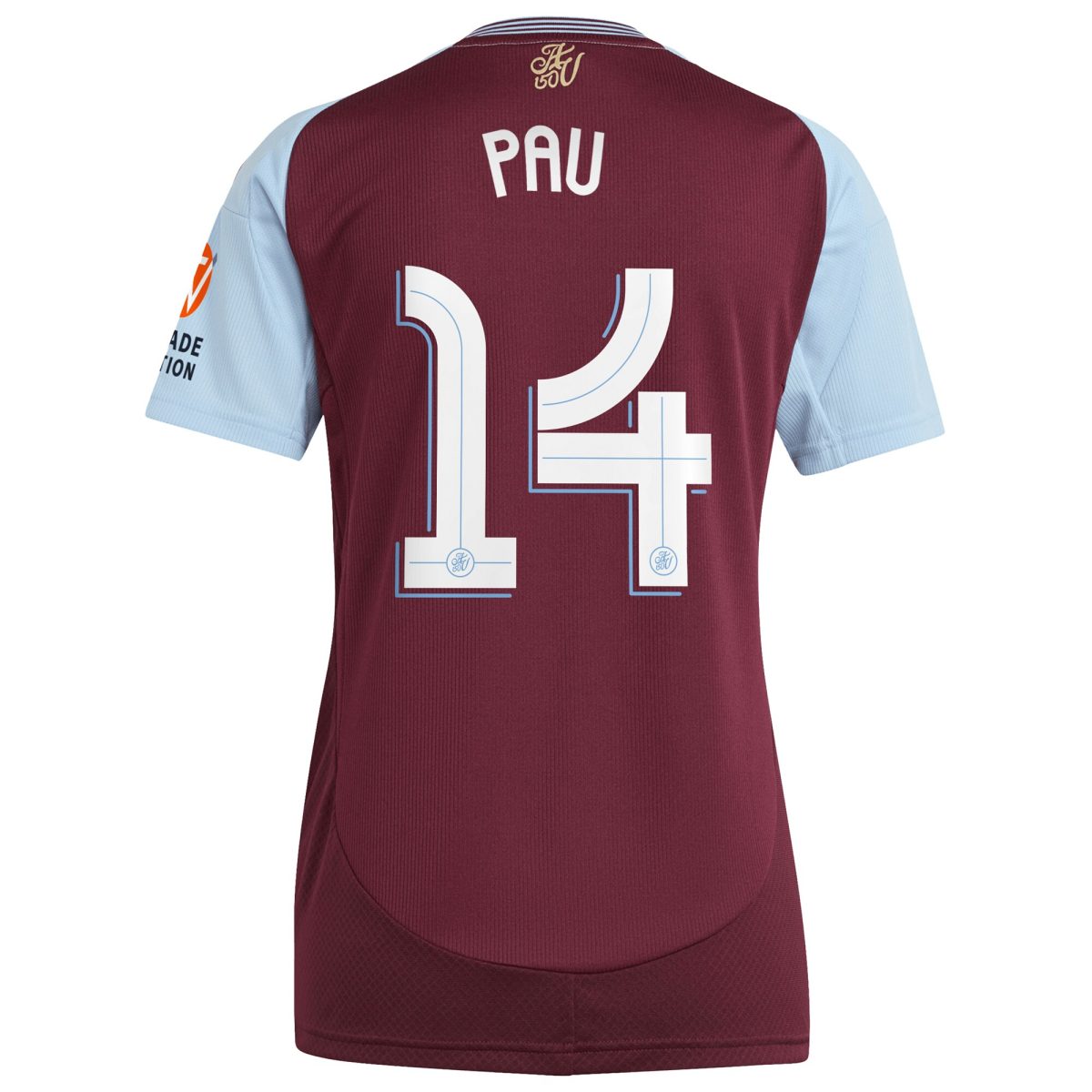 aston villa adidas home shirt 2024-25 – womens with pau 14 cup printing Collection | Official Aston Villa Jerseys for Fans