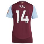 aston villa adidas home shirt 2024-25 – womens with pau 14 printing Collection | Official Aston Villa Jerseys for Fans