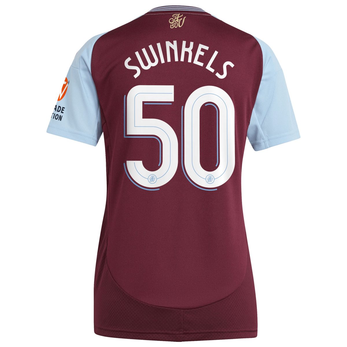 aston villa adidas home shirt 2024-25 – womens with swinkels 50 cup printing Collection | Official Aston Villa Jerseys for Fans