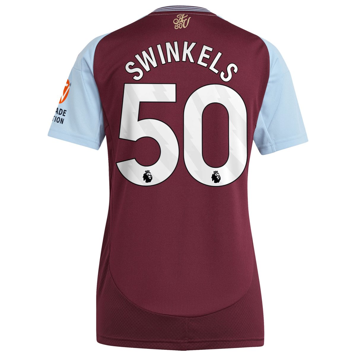 aston villa adidas home shirt 2024-25 – womens with swinkels 50 printing Collection | Official Aston Villa Jerseys for Fans