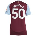 aston villa adidas home shirt 2024-25 – womens with swinkels 50 printing Collection | Official Aston Villa Jerseys for Fans