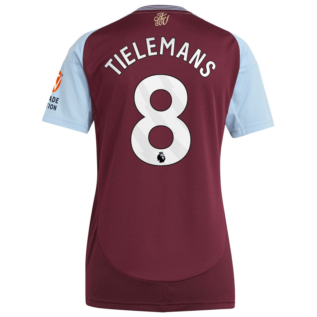 aston villa adidas home shirt 2024-25 – womens with tielemans 8 printing Collection | Official Aston Villa Jerseys for Fans