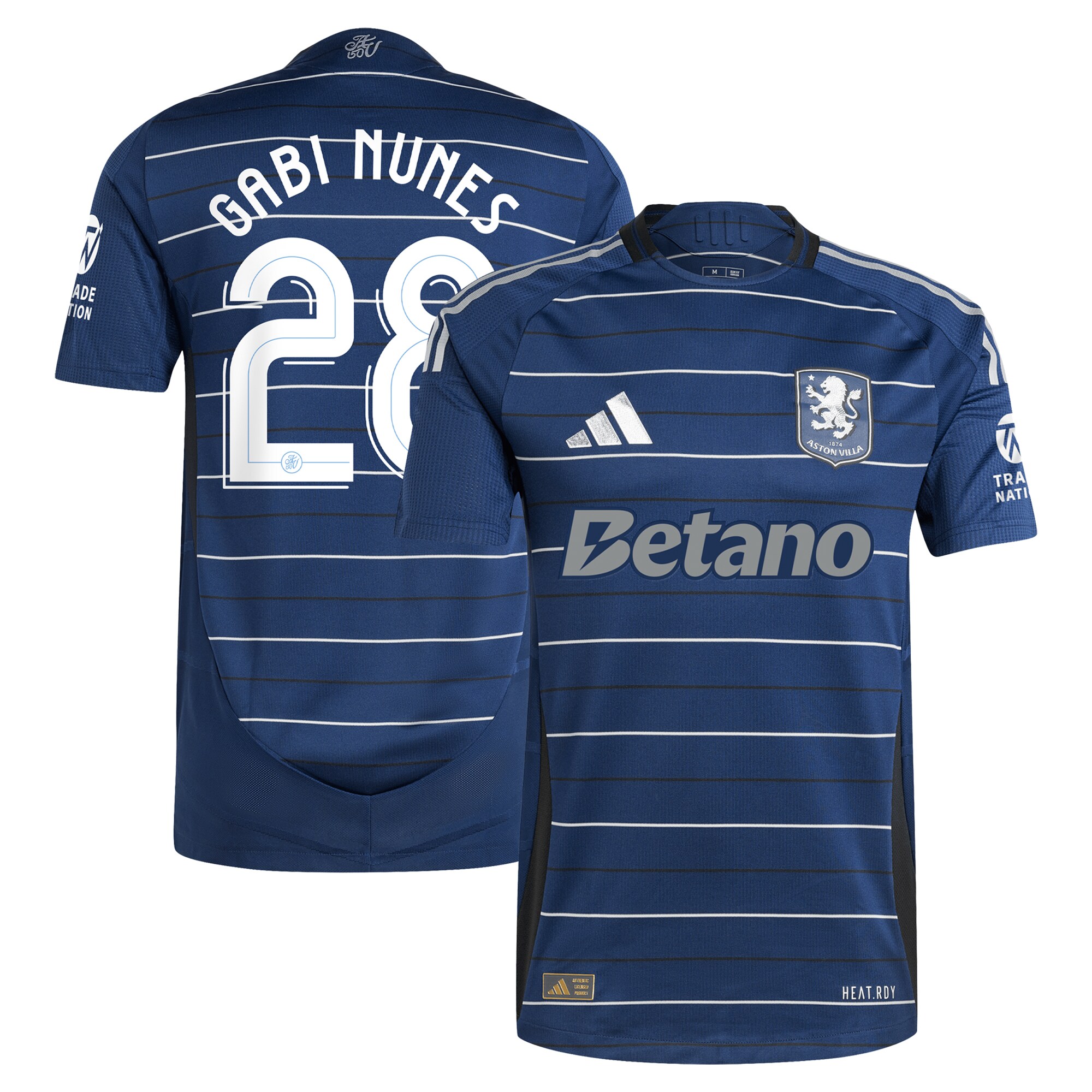 aston villa adidas third authentic shirt 2024-25 with gabi nunes 28 cup printing Collection | Official Aston Villa Jerseys for Fans