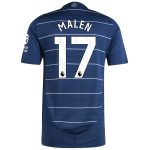 aston villa adidas third authentic shirt 2024-25 with malen 17 printing Collection | Official Aston Villa Jerseys for Fans