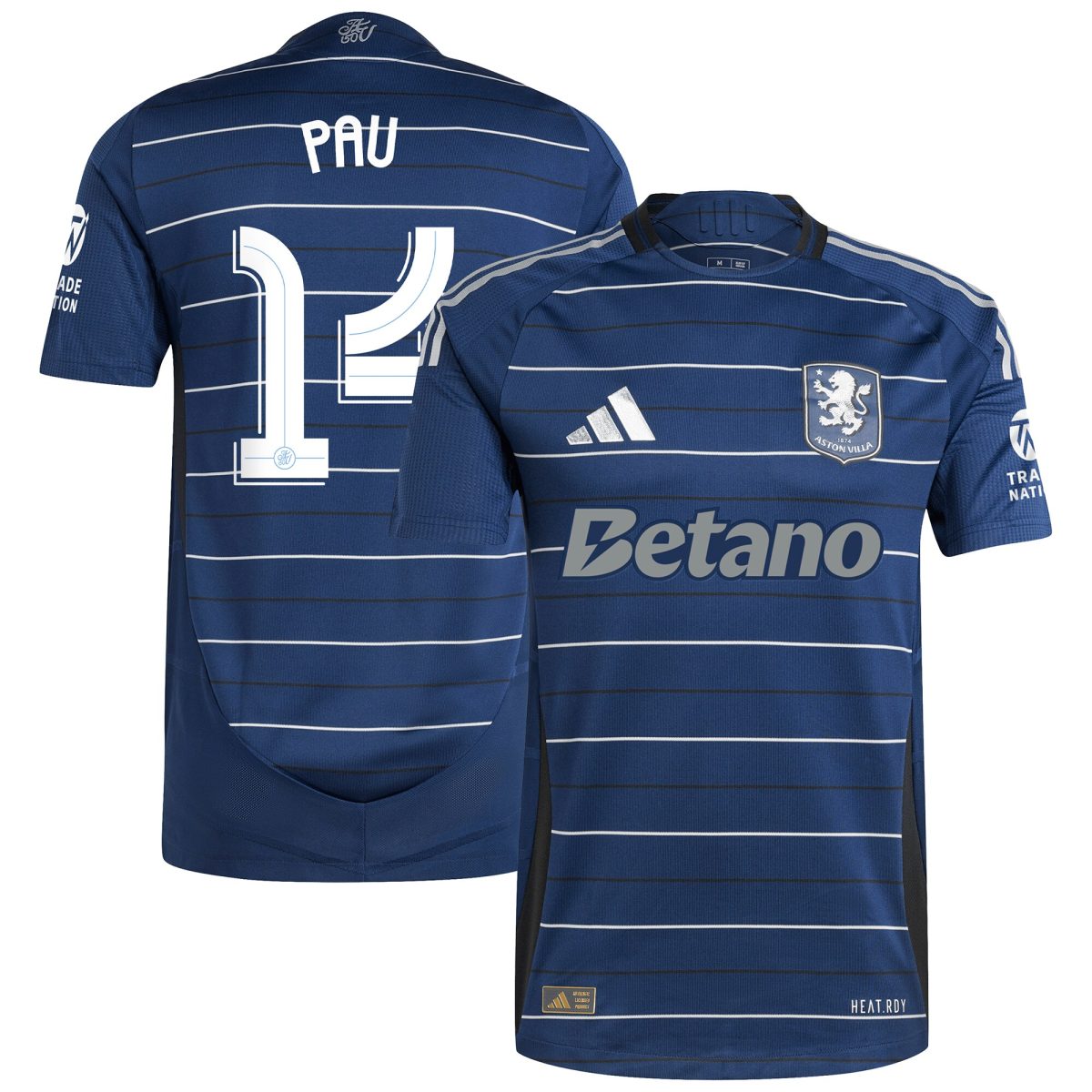 aston villa adidas third authentic shirt 2024-25 with pau 14 cup printing Collection | Official Aston Villa Jerseys for Fans