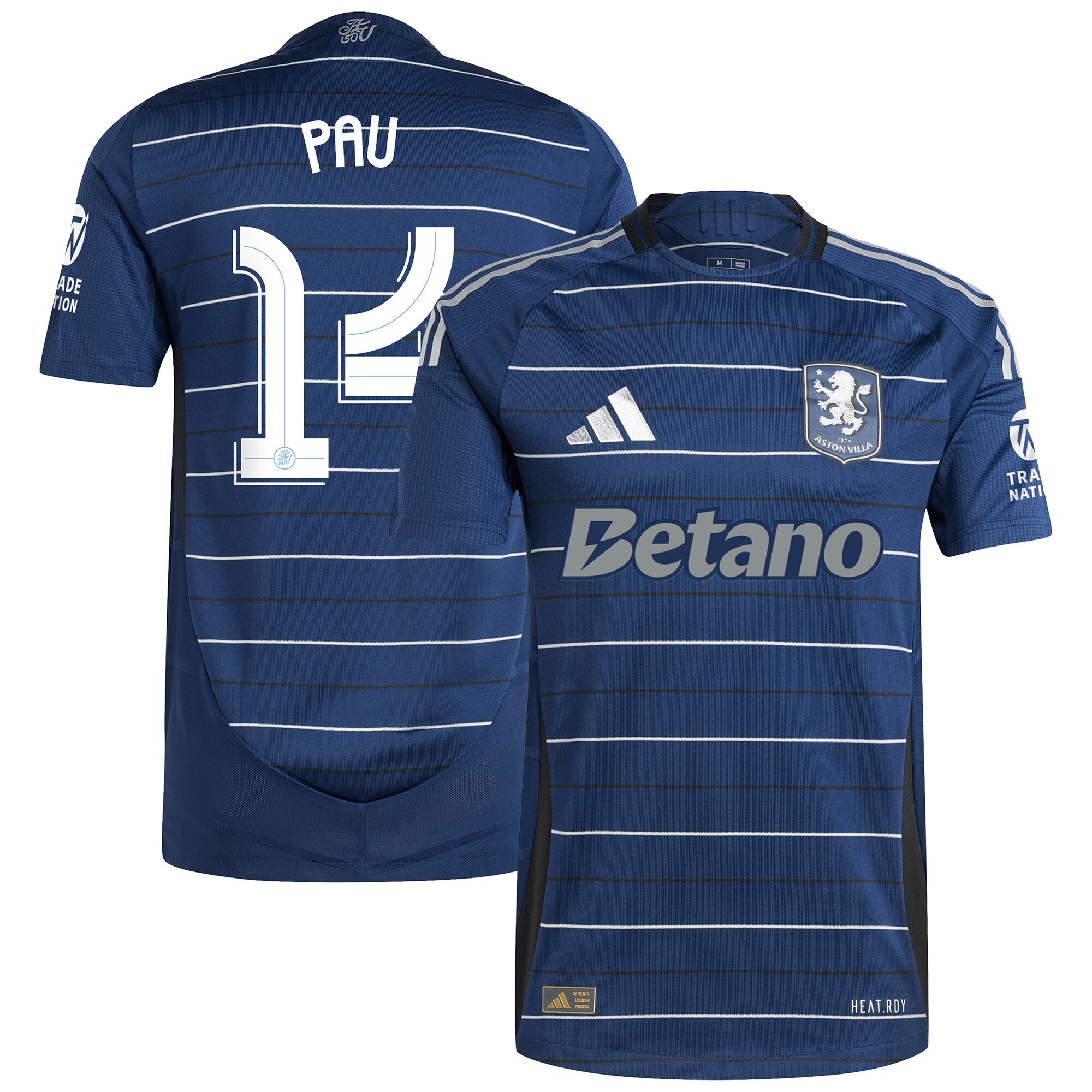 aston villa adidas third authentic shirt 2024-25 with pau 14 cup printing Collection | Official Aston Villa Jerseys for Fans