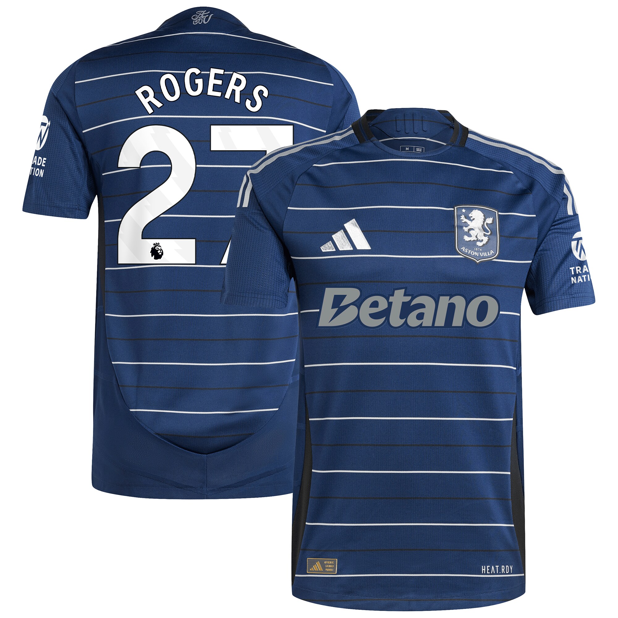 aston villa adidas third authentic shirt 2024-25 with rogers 27 printing Collection | Official Aston Villa Jerseys for Fans