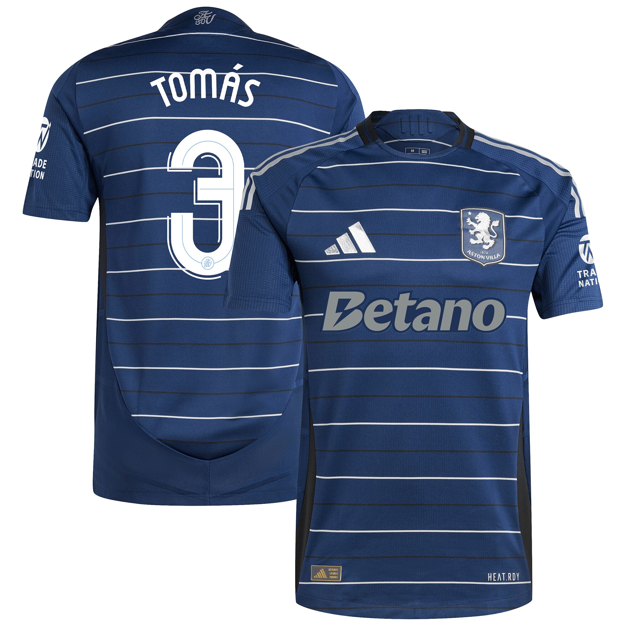 aston villa adidas third authentic shirt 2024-25 with tomás 3 cup printing Collection | Official Aston Villa Jerseys for Fans