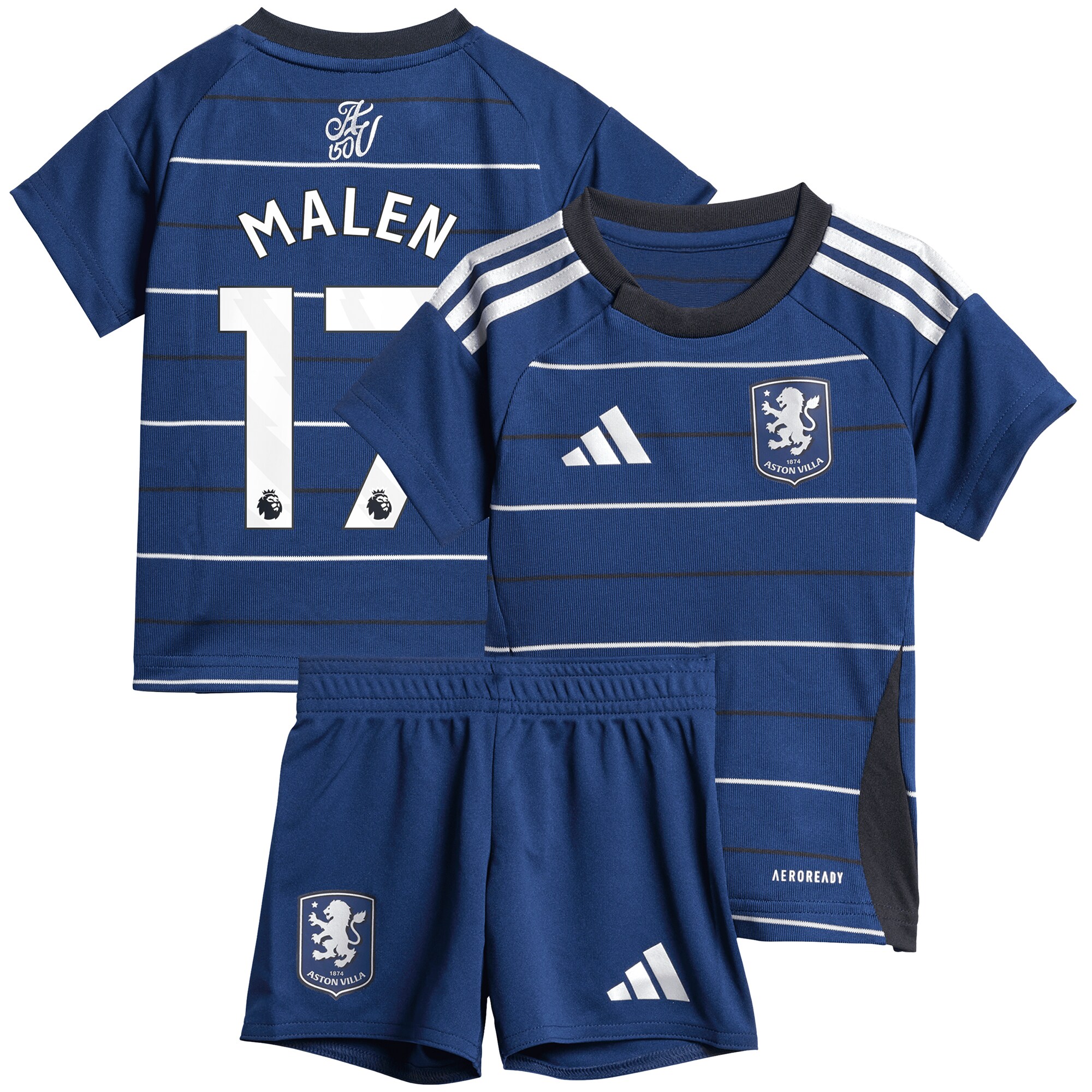aston villa adidas third baby kit 2024-25 with malen 17 printing Collection | Official Aston Villa Jerseys for Fans