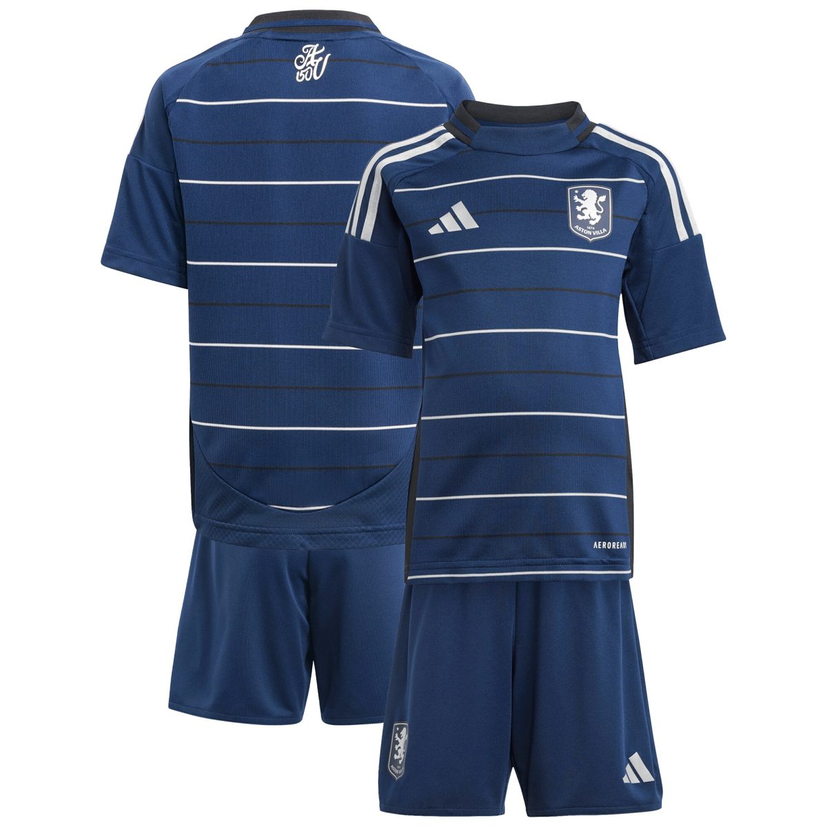 aston villa adidas third mini kit 2024-25 with custom printing Collection | Official Aston Villa Jerseys for Fans