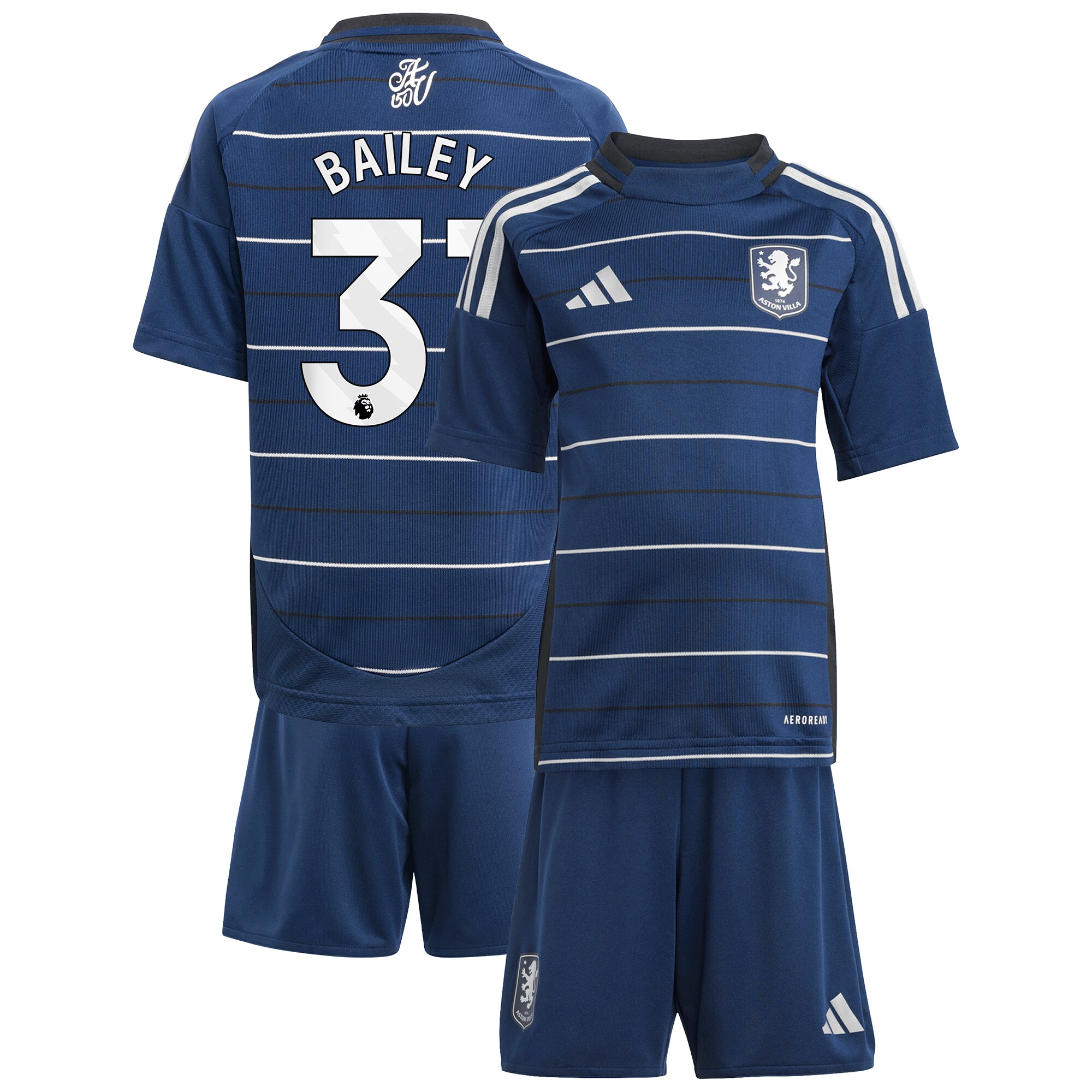 aston villa adidas third minikit 2024-25 with bailey 31 printing Collection | Official Aston Villa Jerseys for Fans