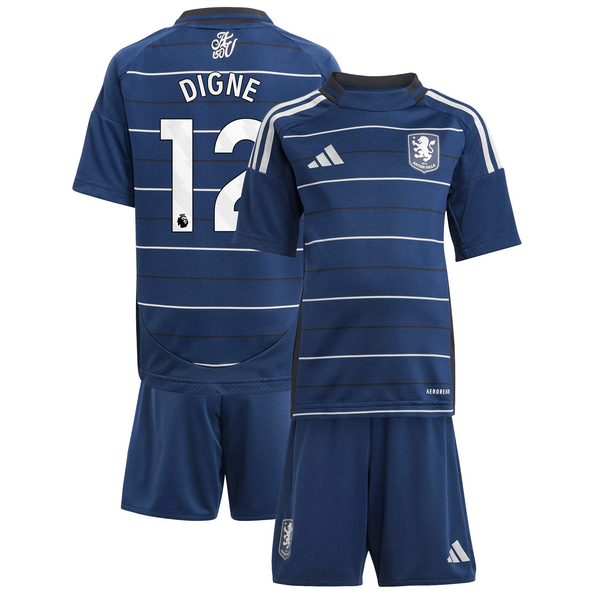 aston villa adidas third minikit 2024-25 with digne 12 printing Collection | Official Aston Villa Jerseys for Fans