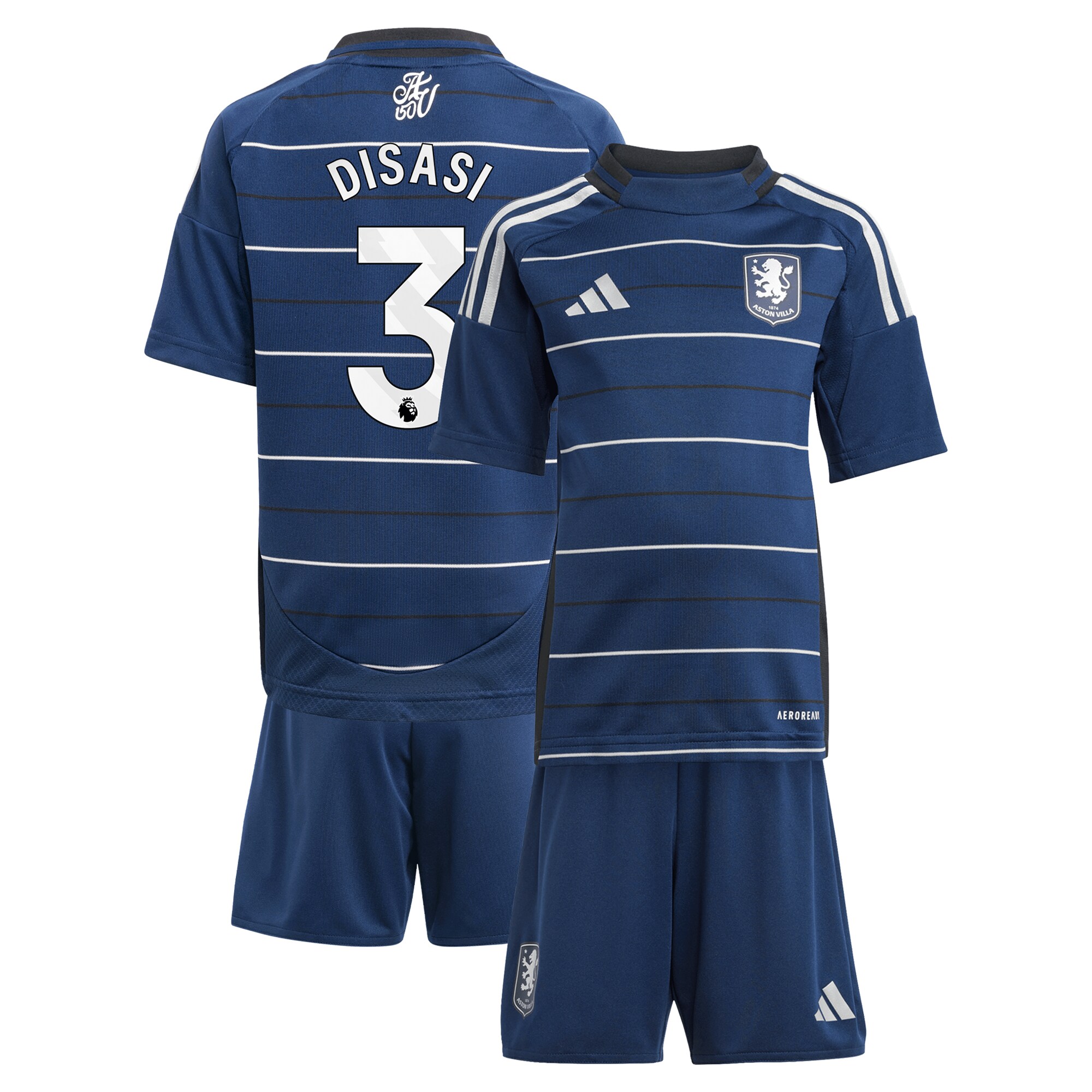 aston villa adidas third minikit 2024-25 with disasi 3 printing Collection | Official Aston Villa Jerseys for Fans