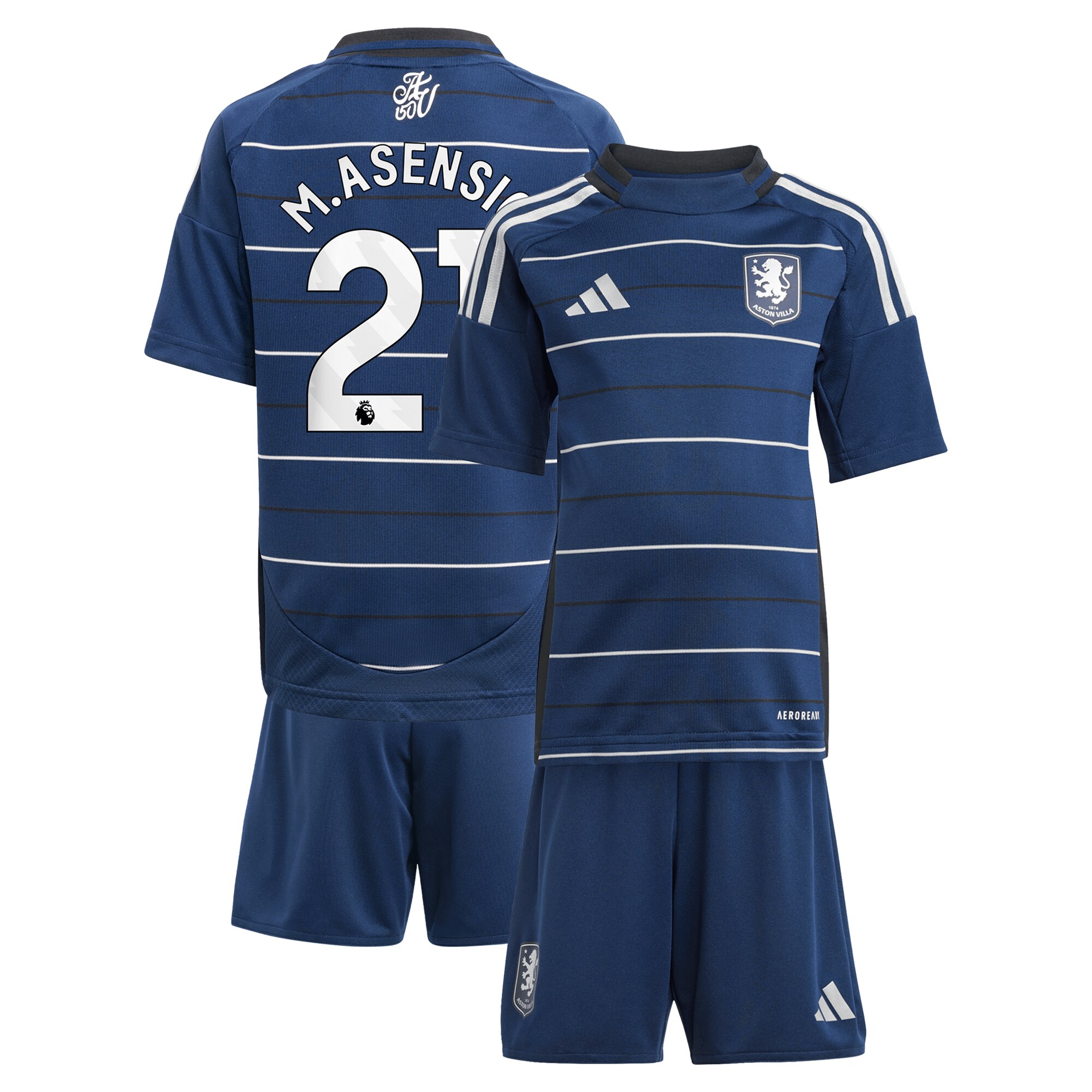 aston villa adidas third minikit 2024-25 with m.asensio 21 printing Collection | Official Aston Villa Jerseys for Fans