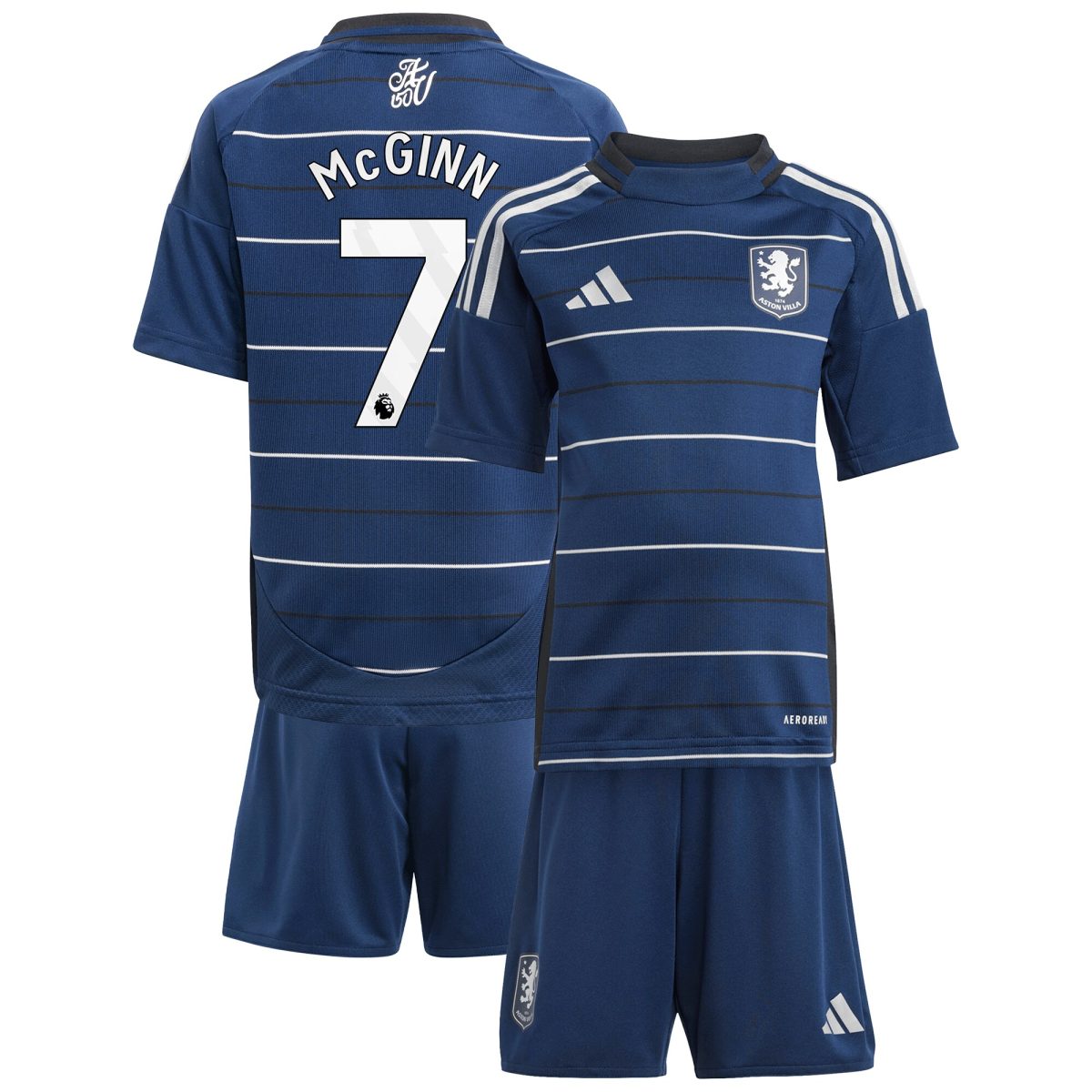 aston villa adidas third minikit 2024-25 with mcginn 7 printing Collection | Official Aston Villa Jerseys for Fans