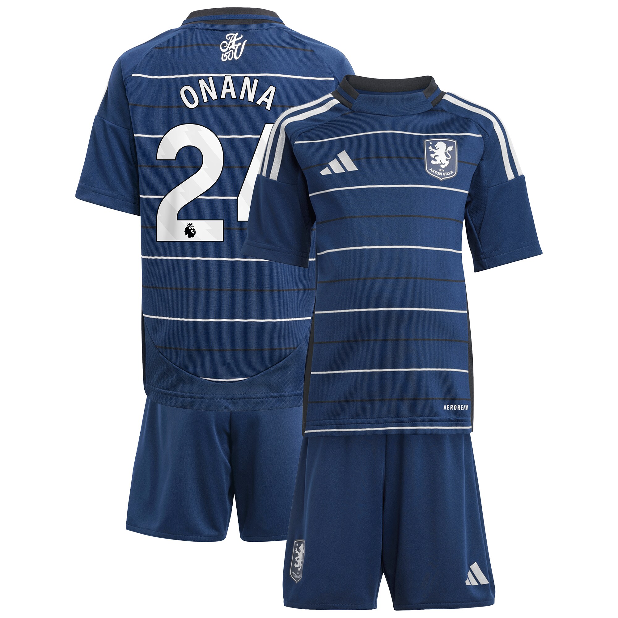 aston villa adidas third minikit 2024-25 with onana 24 printing Collection | Official Aston Villa Jerseys for Fans