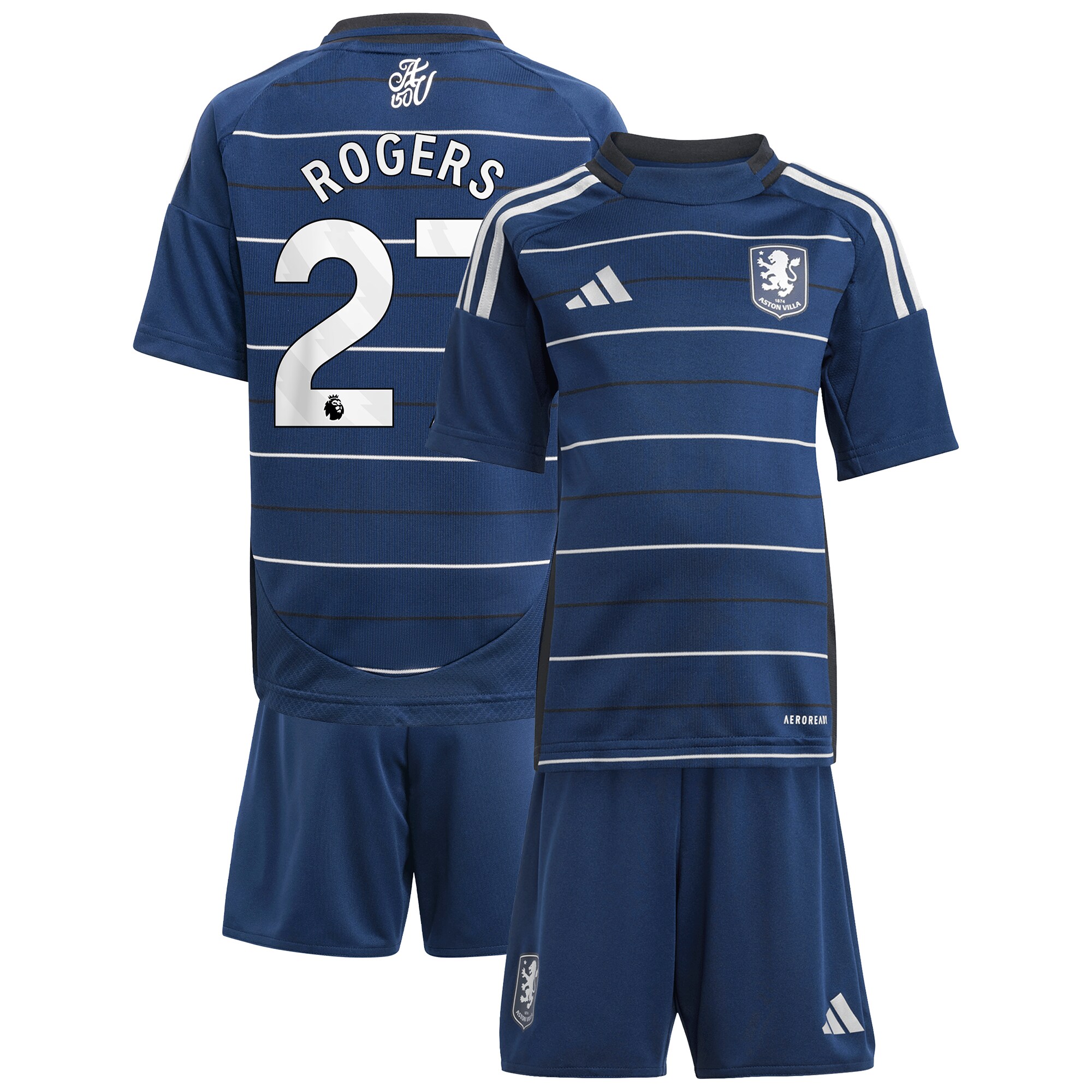aston villa adidas third minikit 2024-25 with rogers 27 printing Collection | Official Aston Villa Jerseys for Fans