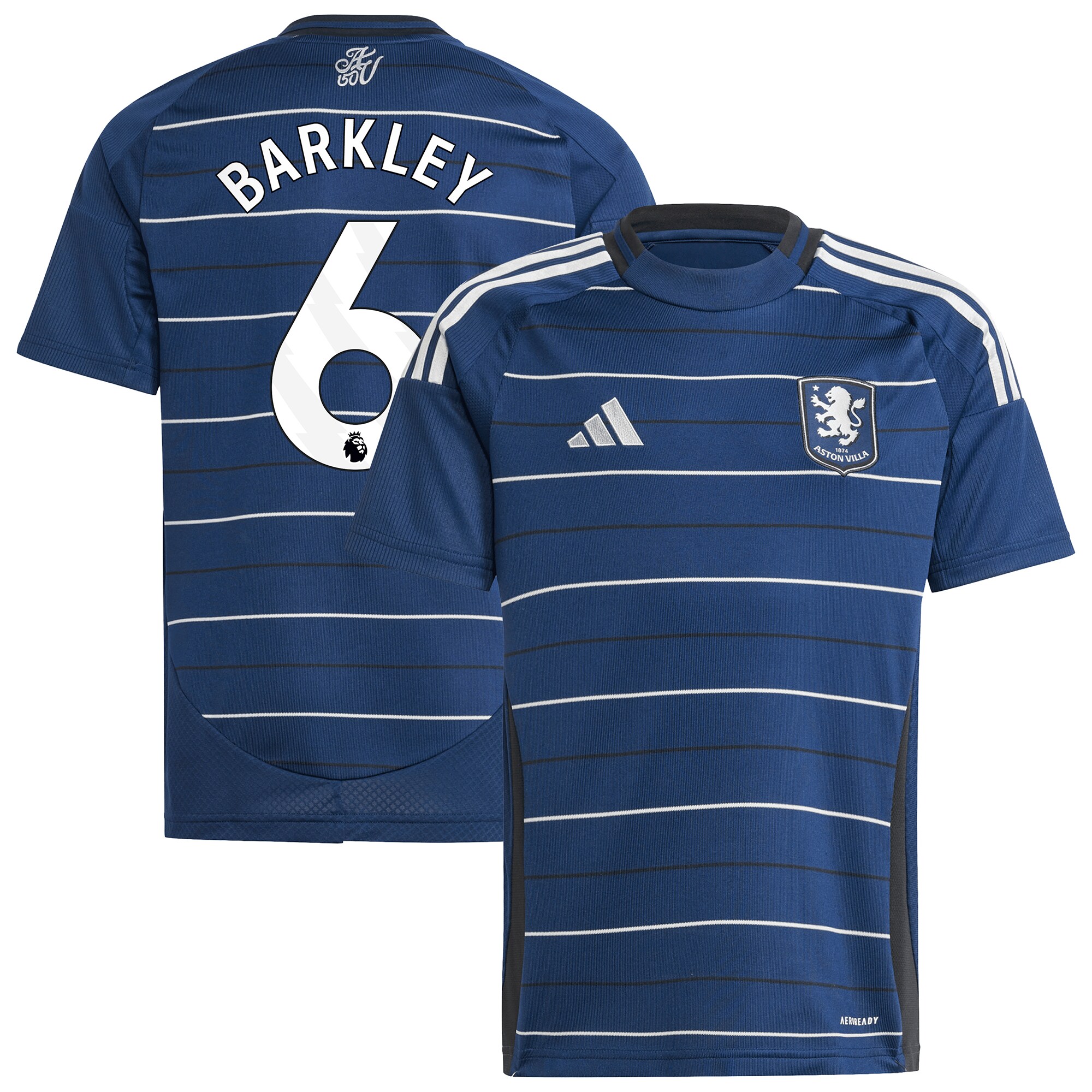 aston villa adidas third shirt 2024-25 – kids with barkley 6 printing Collection | Official Aston Villa Jerseys for Fans