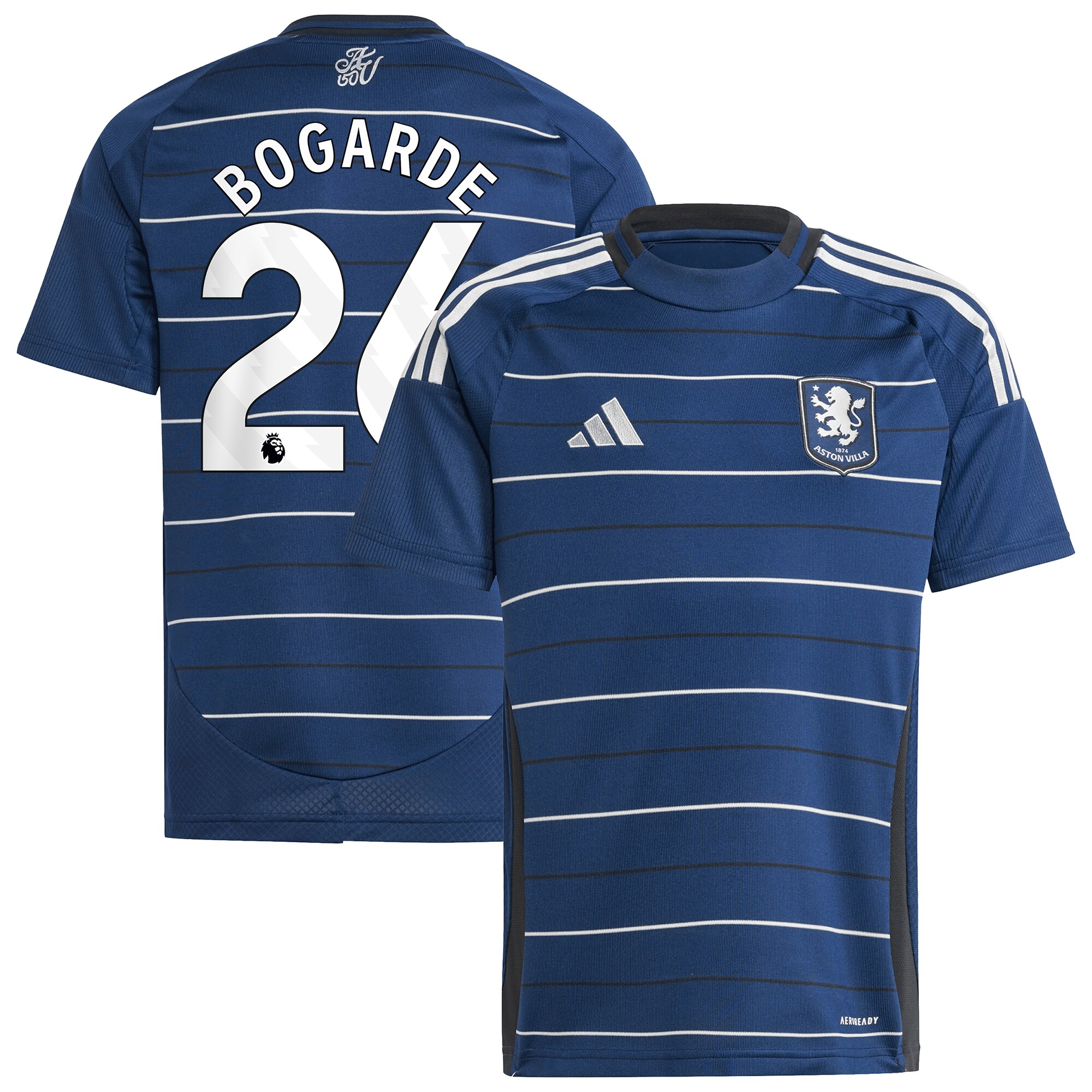 aston villa adidas third shirt 2024-25 – kids with bogarde 26 printing Collection | Official Aston Villa Jerseys for Fans