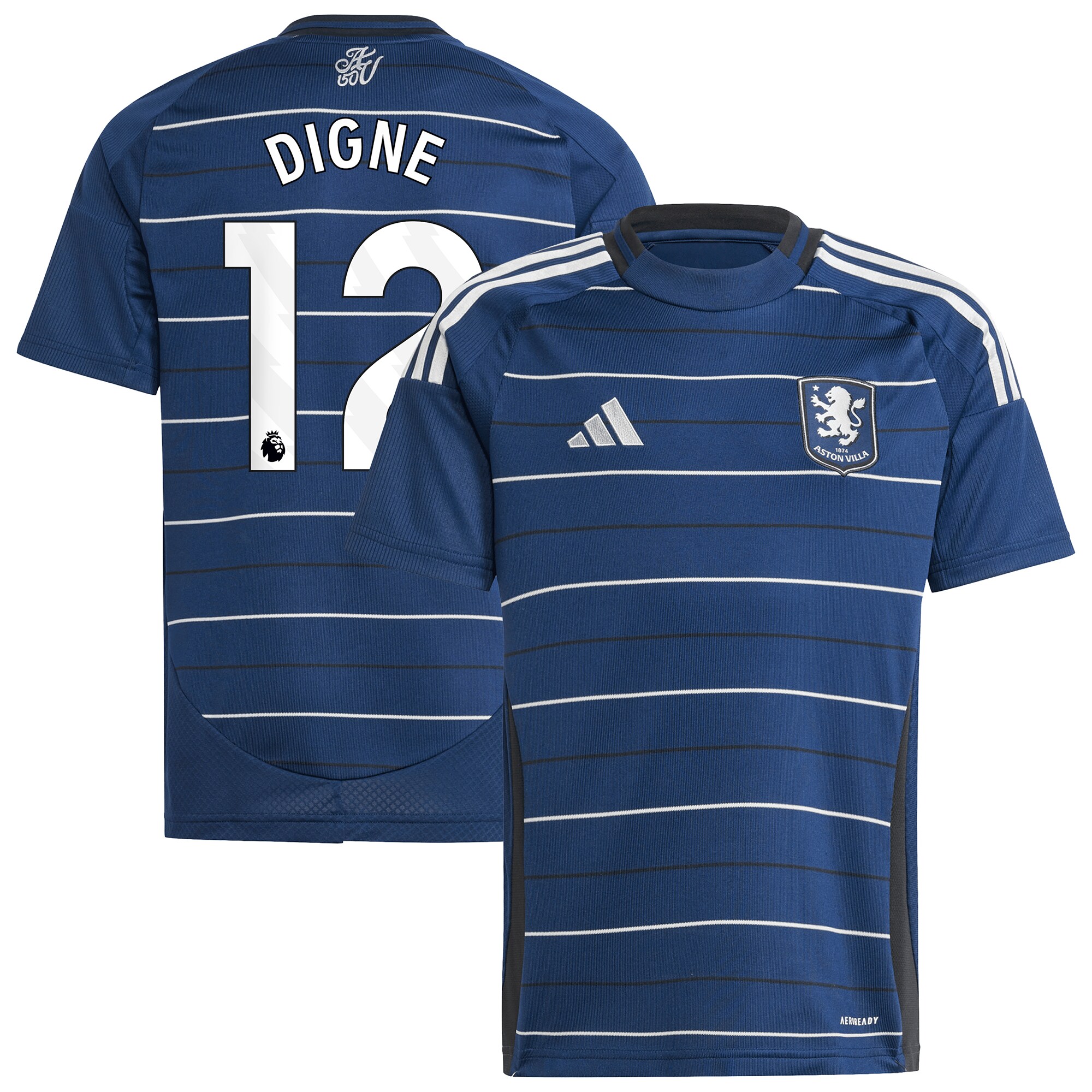 aston villa adidas third shirt 2024-25 – kids with digne 12 printing Collection | Official Aston Villa Jerseys for Fans