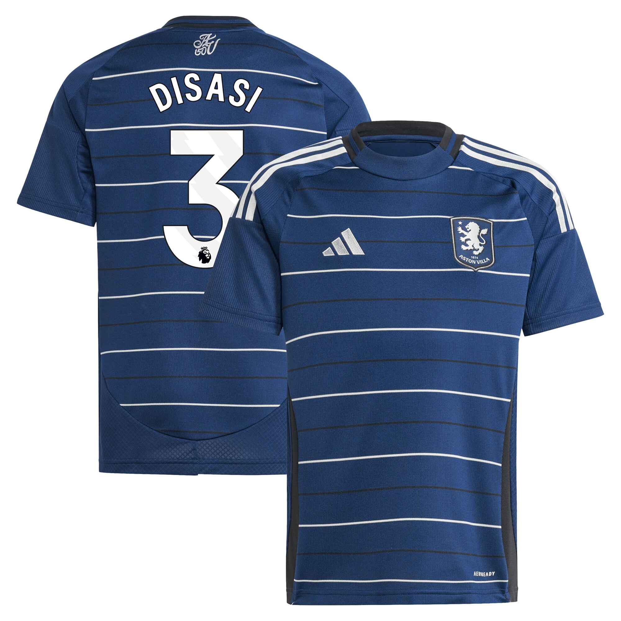 aston villa adidas third shirt 2024-25 – kids with disasi 3 printing Collection | Official Aston Villa Jerseys for Fans