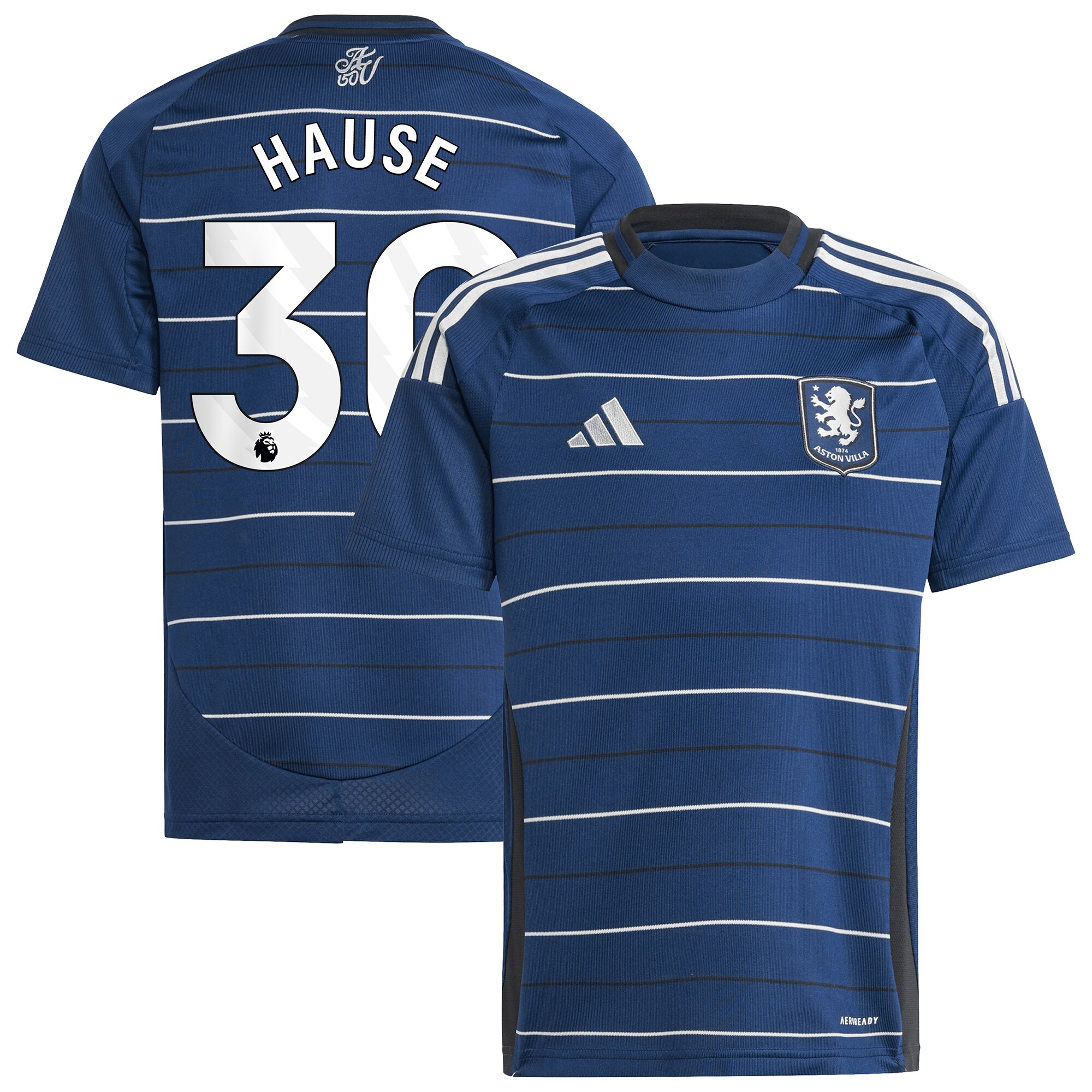 aston villa adidas third shirt 2024-25 – kids with hause 30 printing Collection | Official Aston Villa Jerseys for Fans