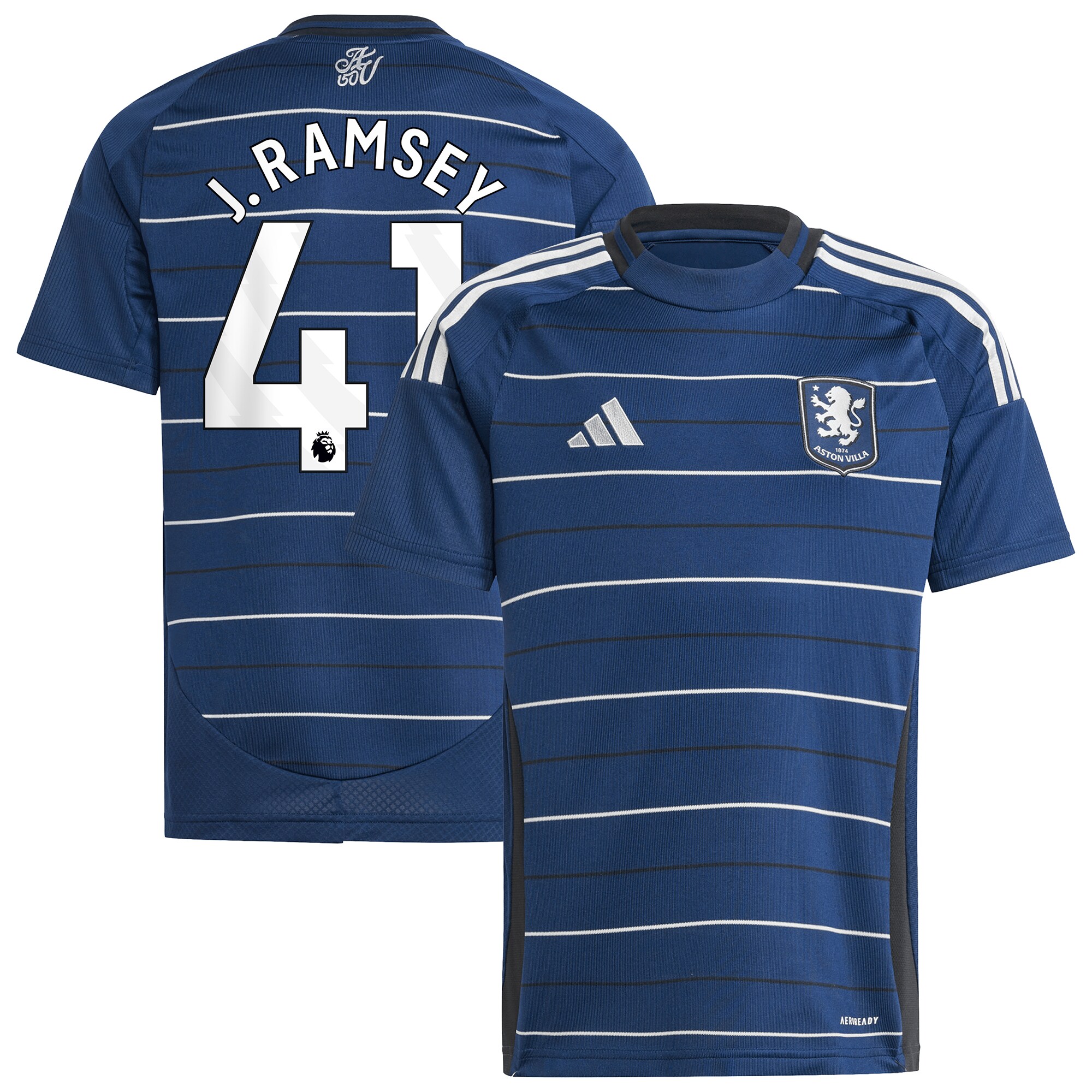 aston villa adidas third shirt 2024-25 – kids with j. ramsey 41 printing Collection | Official Aston Villa Jerseys for Fans