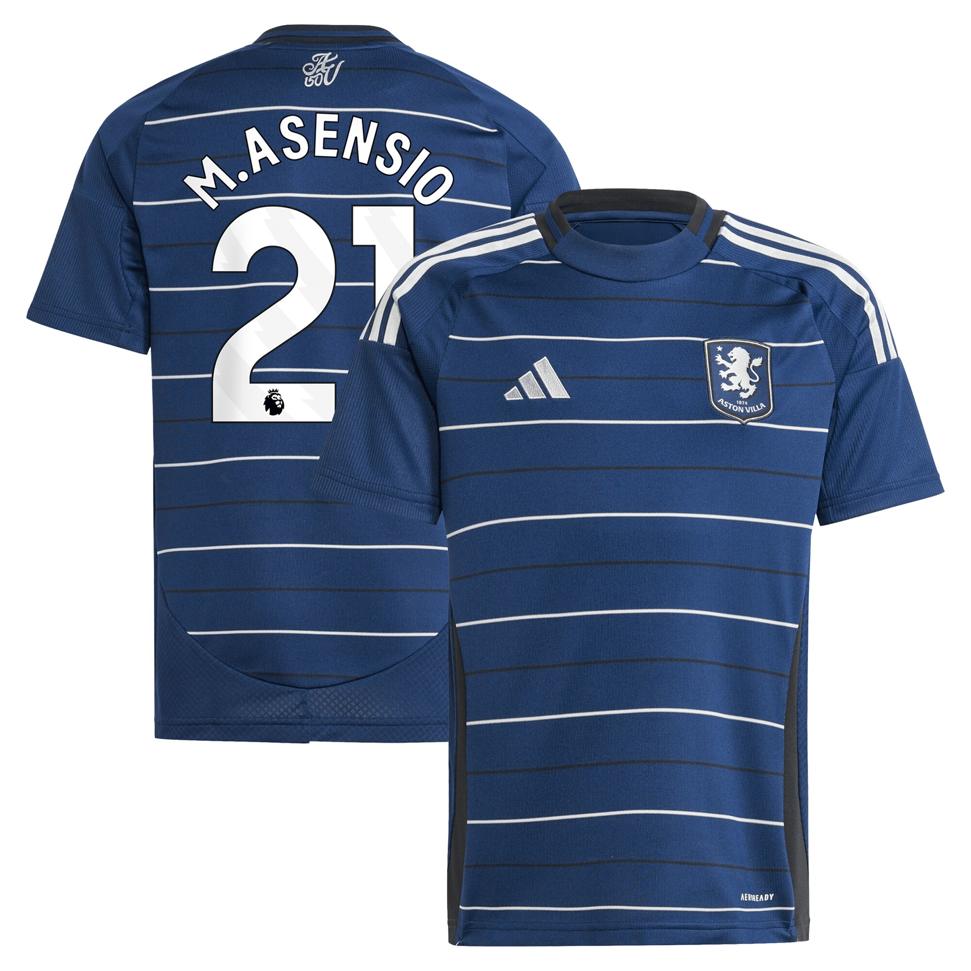 aston villa adidas third shirt 2024-25 – kids with m.asensio 21 printing Collection | Official Aston Villa Jerseys for Fans