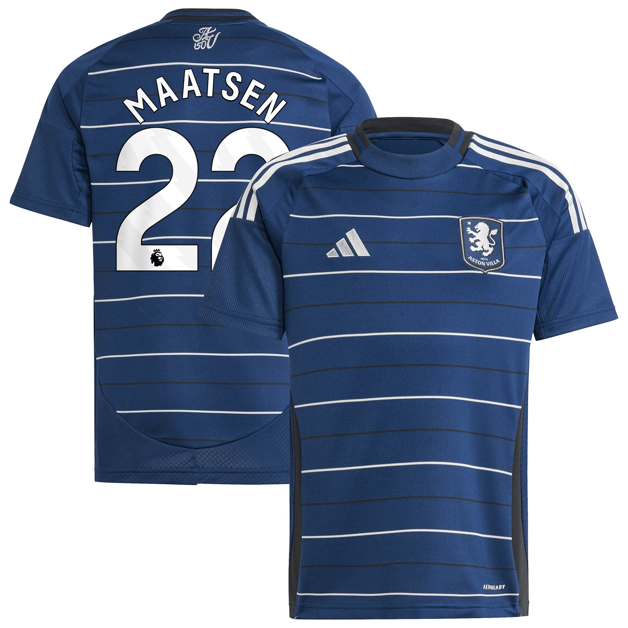 aston villa adidas third shirt 2024-25 – kids with maatsen 22 printing Collection | Official Aston Villa Jerseys for Fans