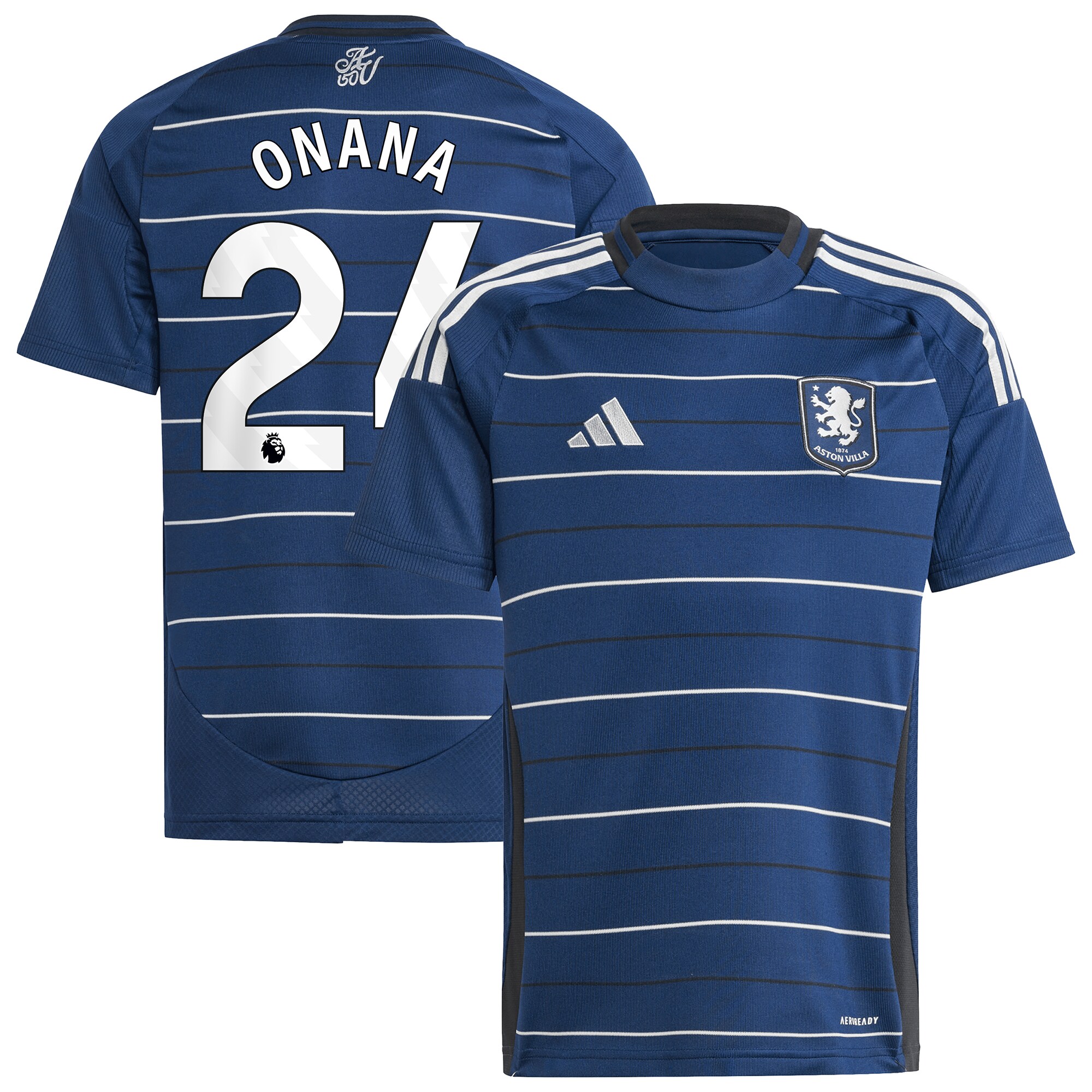 aston villa adidas third shirt 2024-25 – kids with onana 24 printing Collection | Official Aston Villa Jerseys for Fans