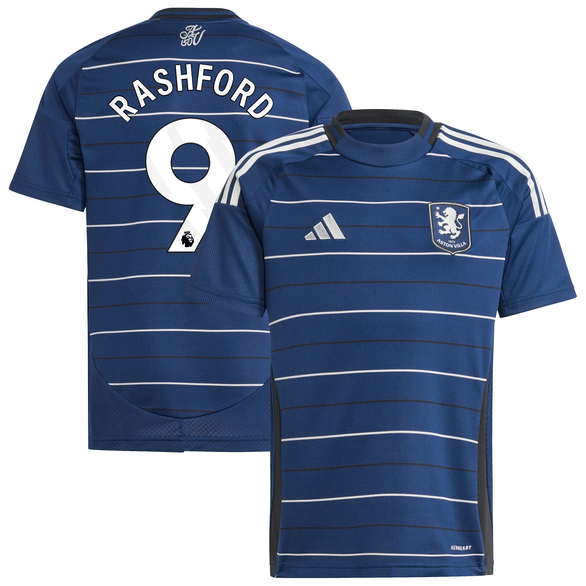 aston villa adidas third shirt 2024-25 – kids with rashford 9 printing Collection | Official Aston Villa Jerseys for Fans