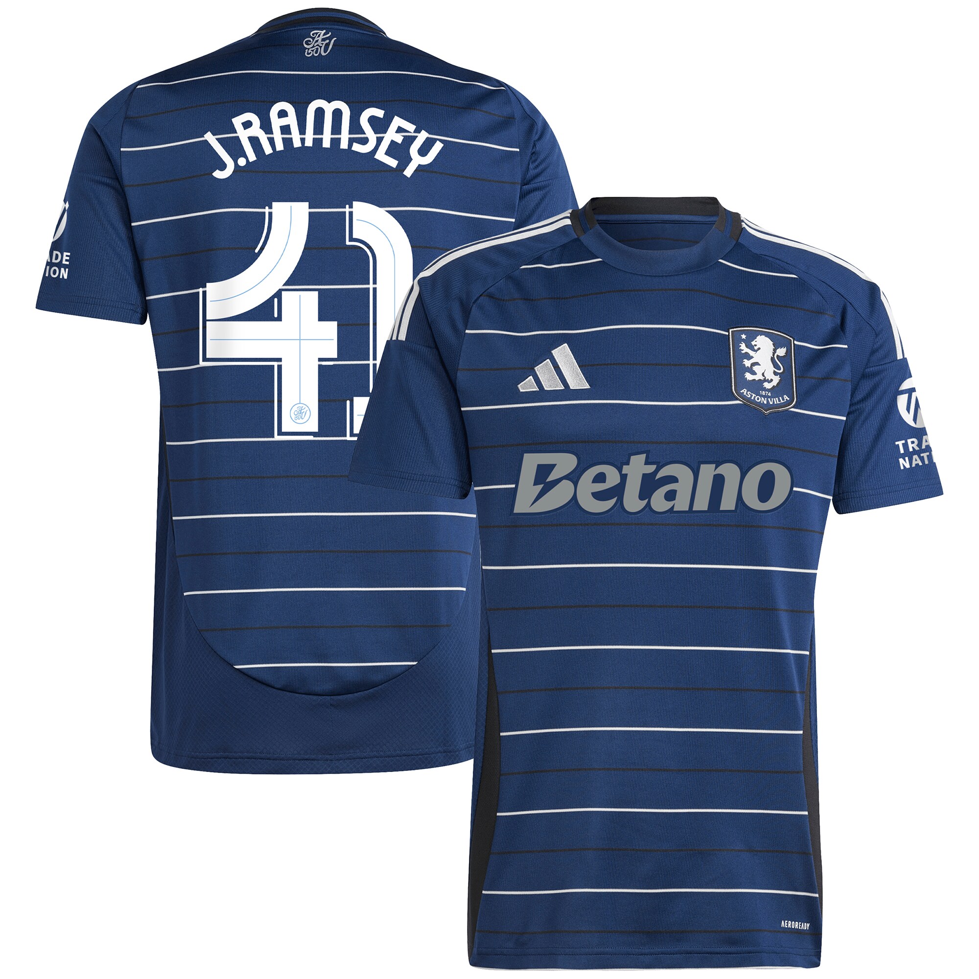 aston villa adidas third shirt 2024-25 with j. ramsey 41 cup printing Collection | Official Aston Villa Jerseys for Fans