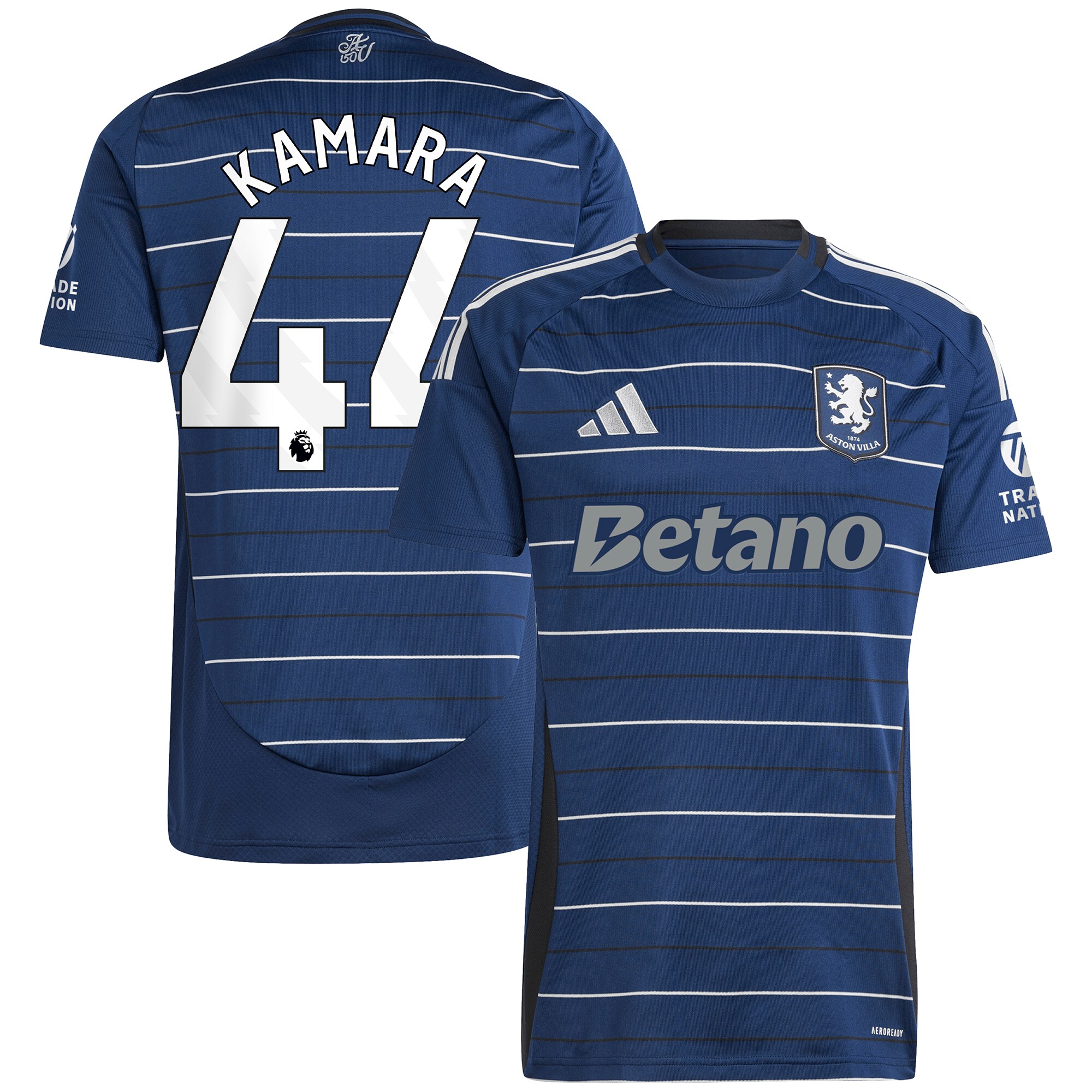aston villa adidas third shirt 2024-25 with kamara 44 printing Collection | Official Aston Villa Jerseys for Fans