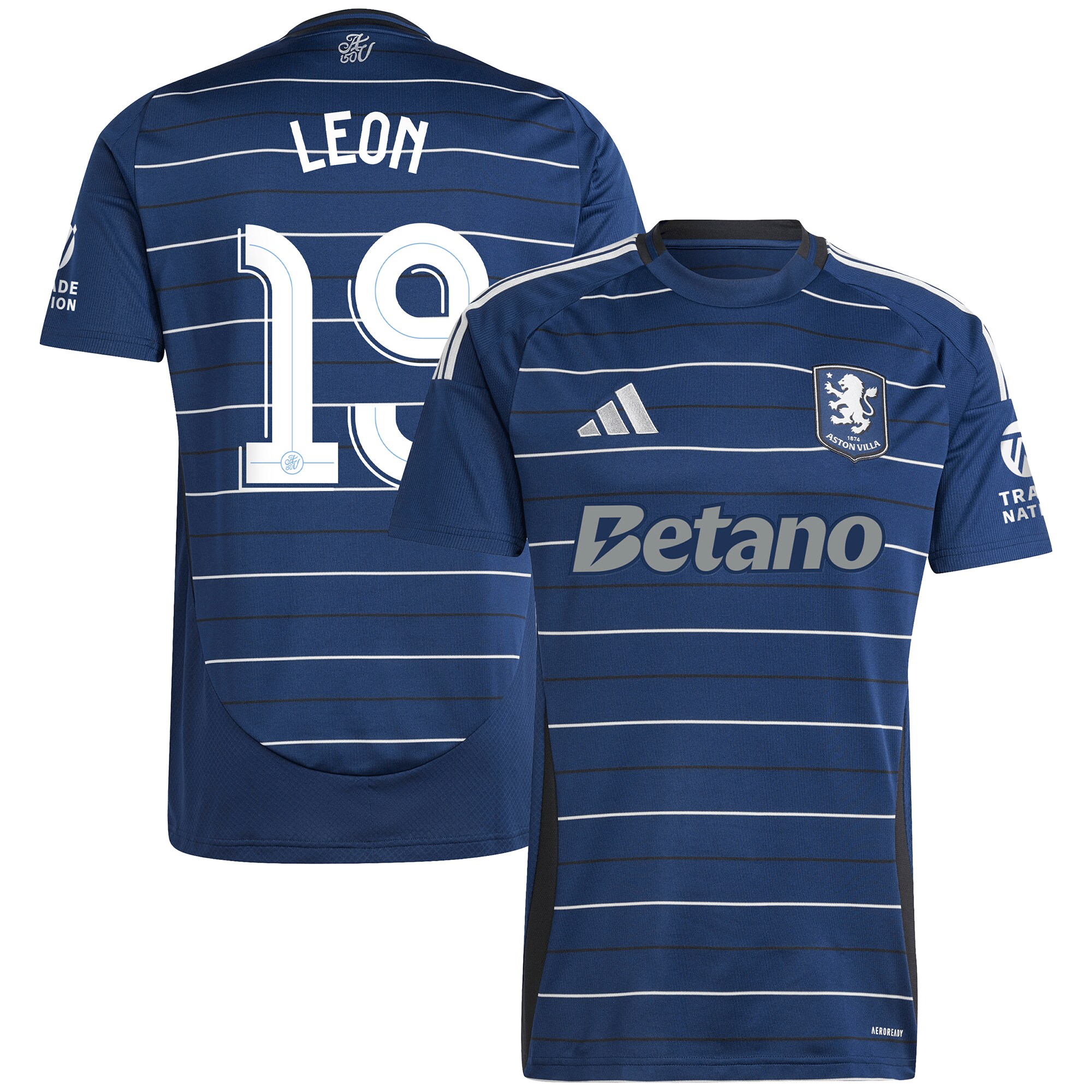 aston villa adidas third shirt 2024-25 with leon 19 cup printing Collection | Official Aston Villa Jerseys for Fans