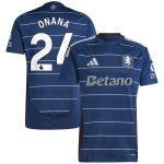 aston villa adidas third shirt 2024-25 with onana 24 printing Collection | Official Aston Villa Jerseys for Fans