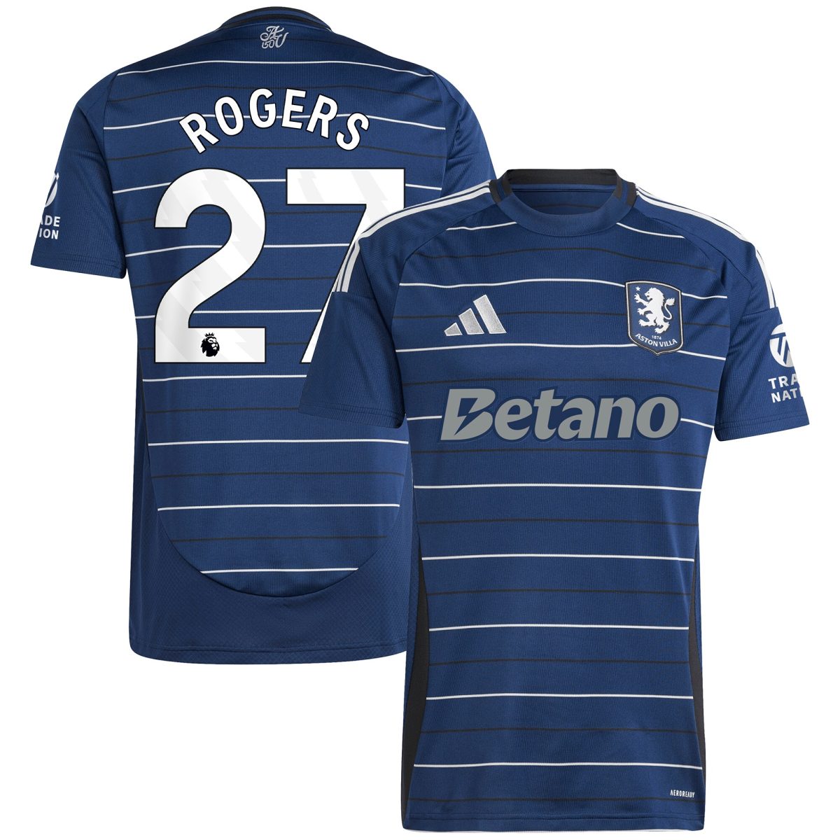 aston villa adidas third shirt 2024-25 with rogers 27 printing Collection | Official Aston Villa Jerseys for Fans