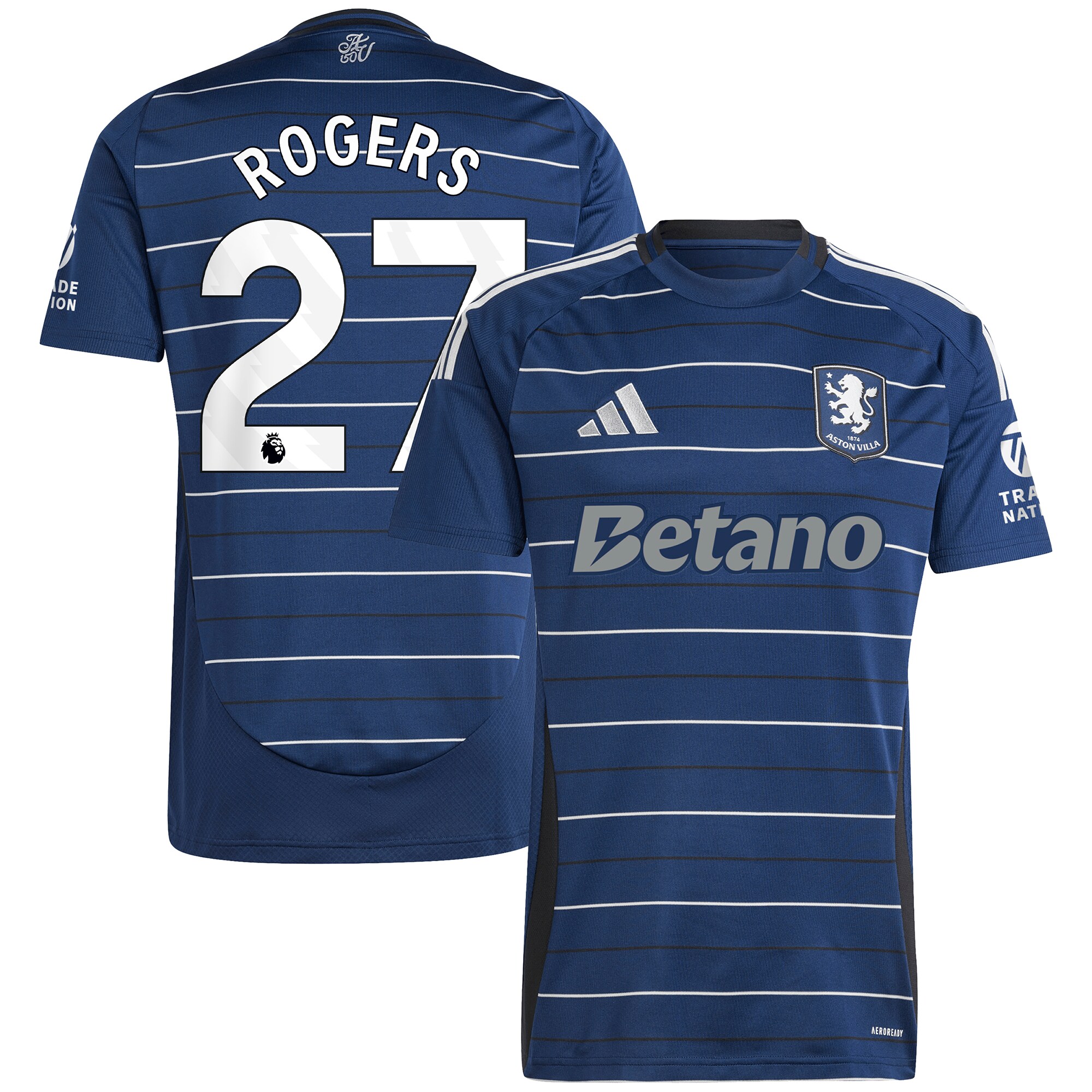 aston villa adidas third shirt 2024-25 with rogers 27 printing Collection | Official Aston Villa Jerseys for Fans