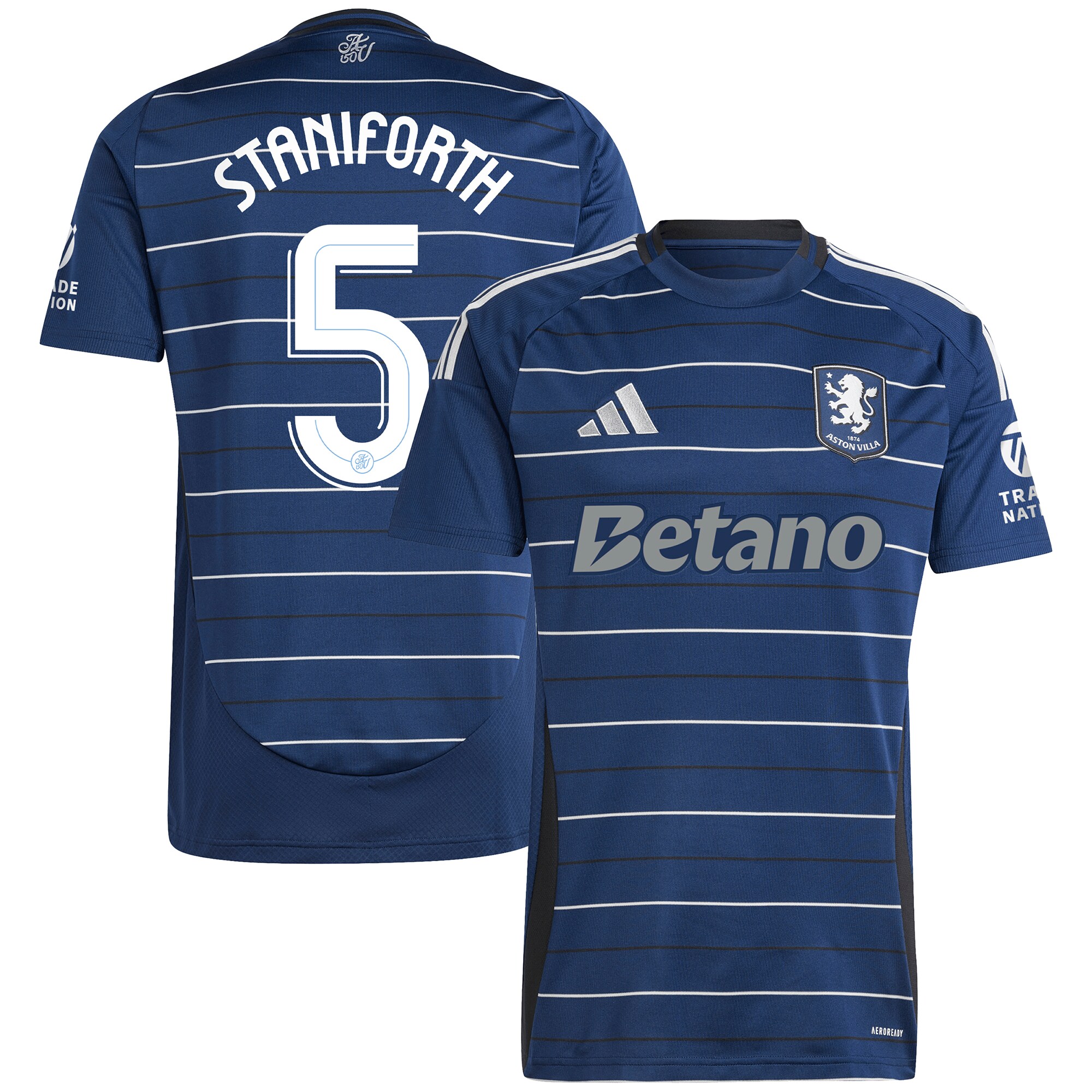 aston villa adidas third shirt 2024-25 with staniforth 5 cup printing Collection | Official Aston Villa Jerseys for Fans