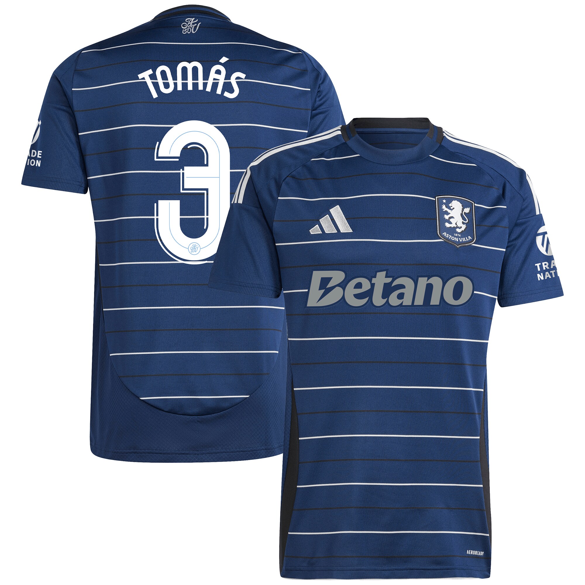 aston villa adidas third shirt 2024-25 with tomás 3 cup printing Collection | Official Aston Villa Jerseys for Fans