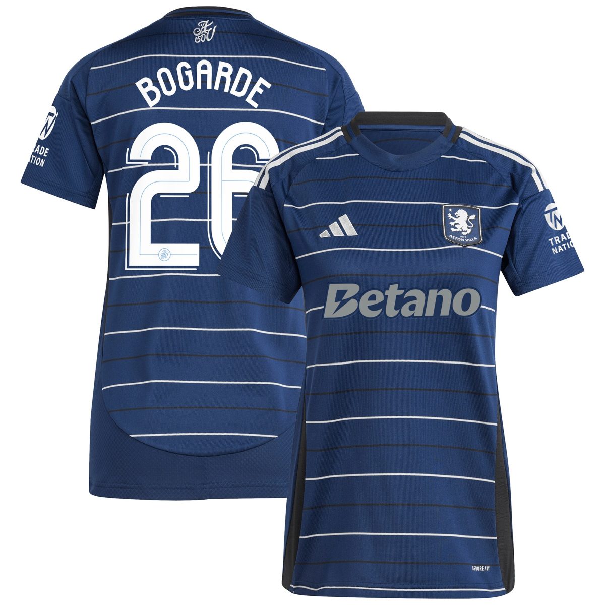aston villa adidas third shirt 2024-25 – womens with bogarde 26 cup printing Collection | Official Aston Villa Jerseys for Fans