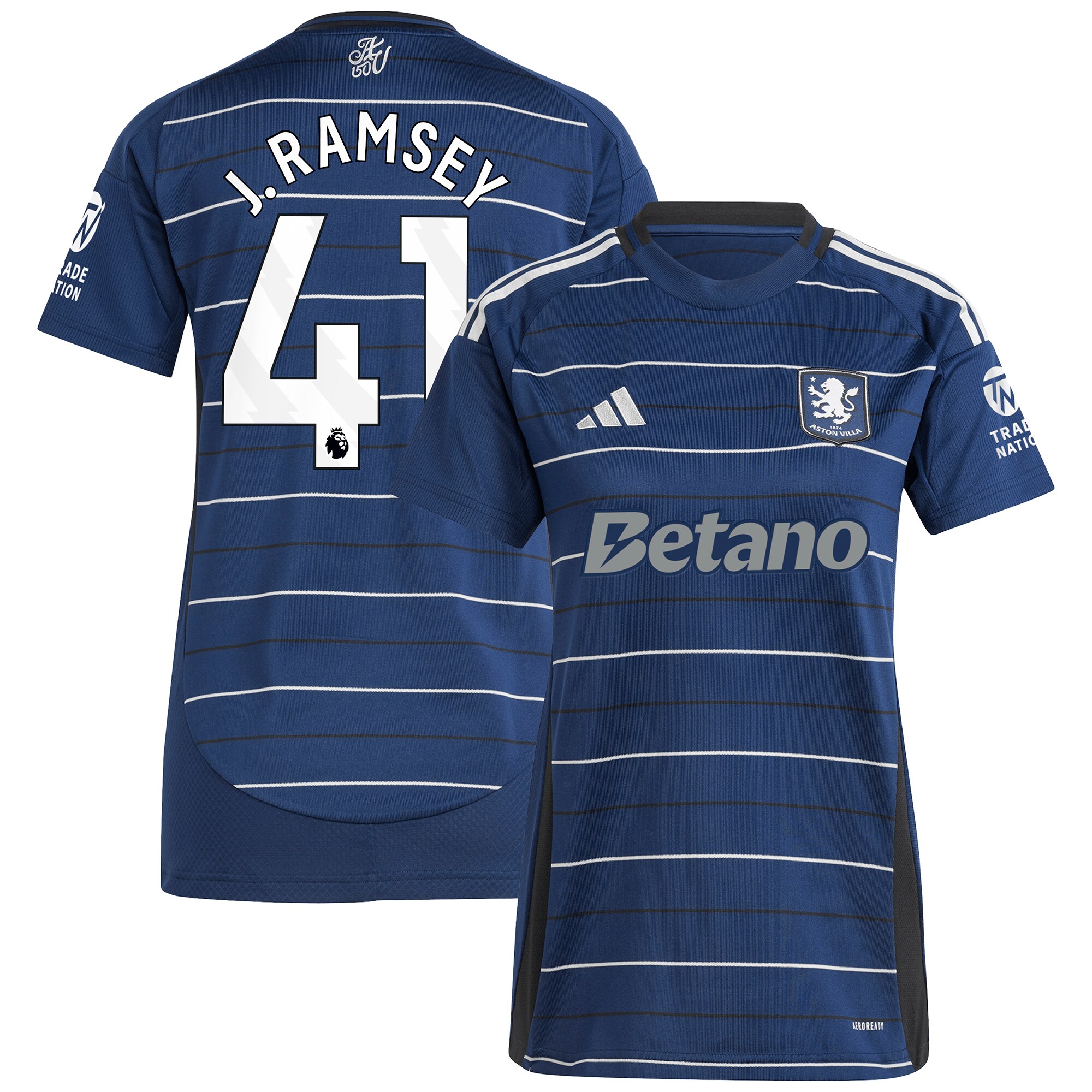 aston villa adidas third shirt 2024-25 – womens with j. ramsey 41 printing Collection | Official Aston Villa Jerseys for Fans