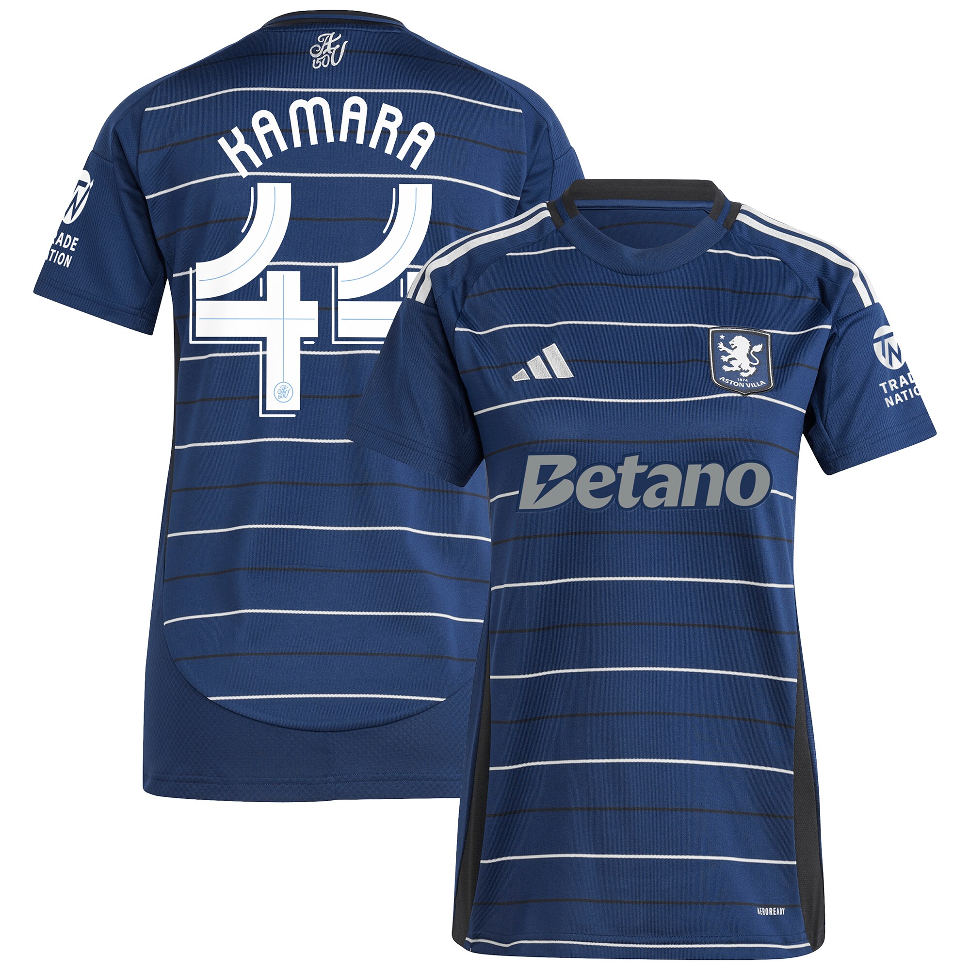 aston villa adidas third shirt 2024-25 – womens with kamara 44 cup printing Collection | Official Aston Villa Jerseys for Fans