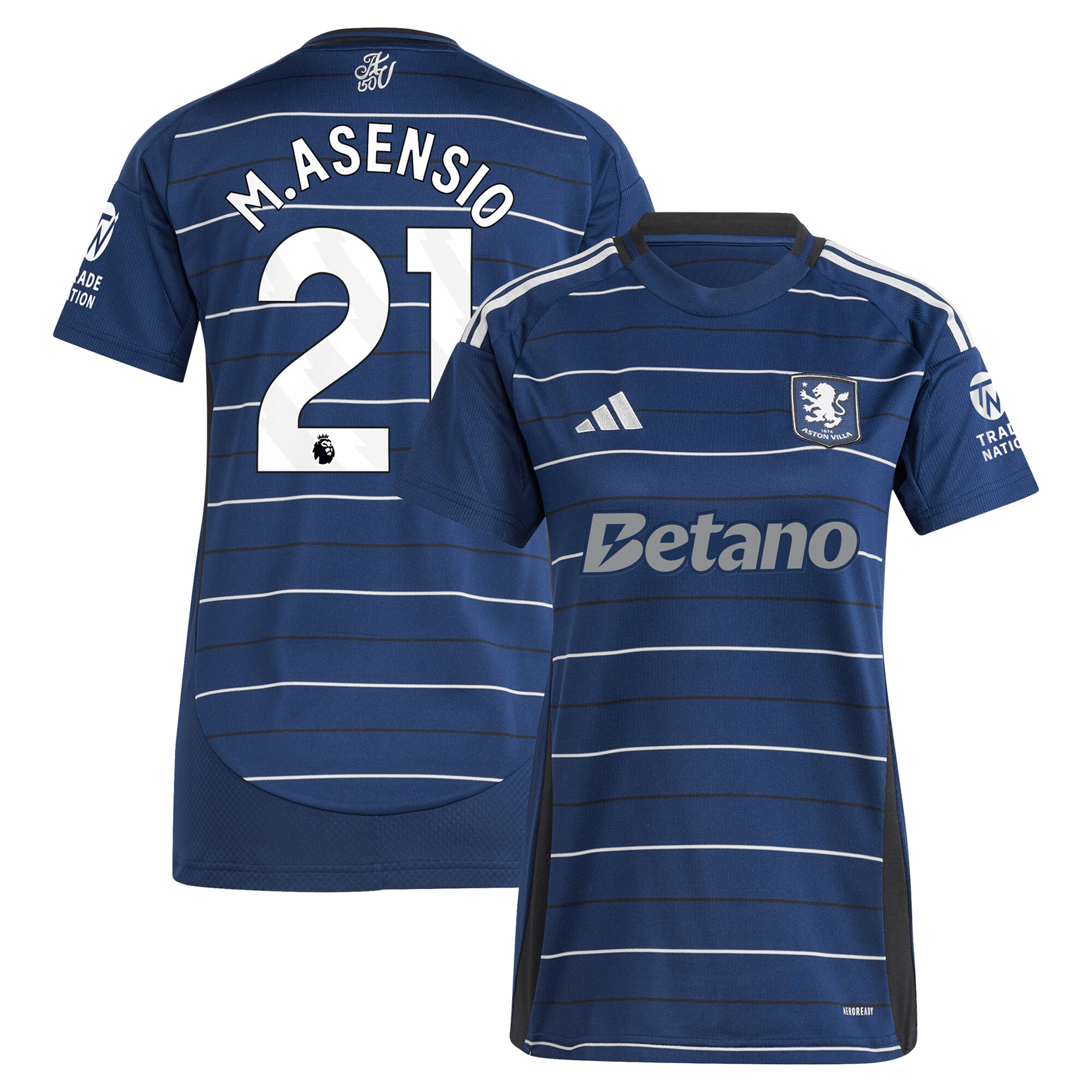 aston villa adidas third shirt 2024-25 – womens with m.asensio 21 printing Collection | Official Aston Villa Jerseys for Fans