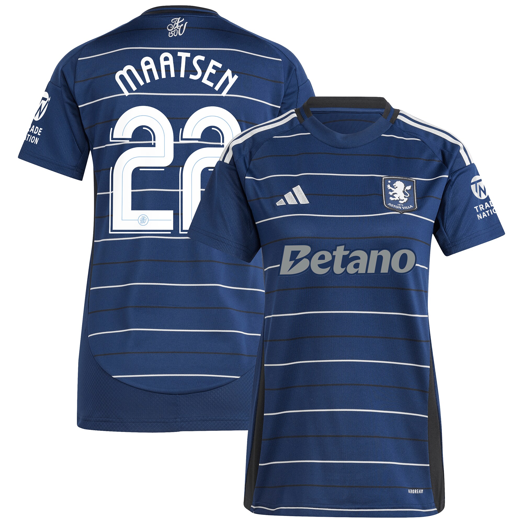 aston villa adidas third shirt 2024-25 – womens with maatsen 22 cup printing Collection | Official Aston Villa Jerseys for Fans