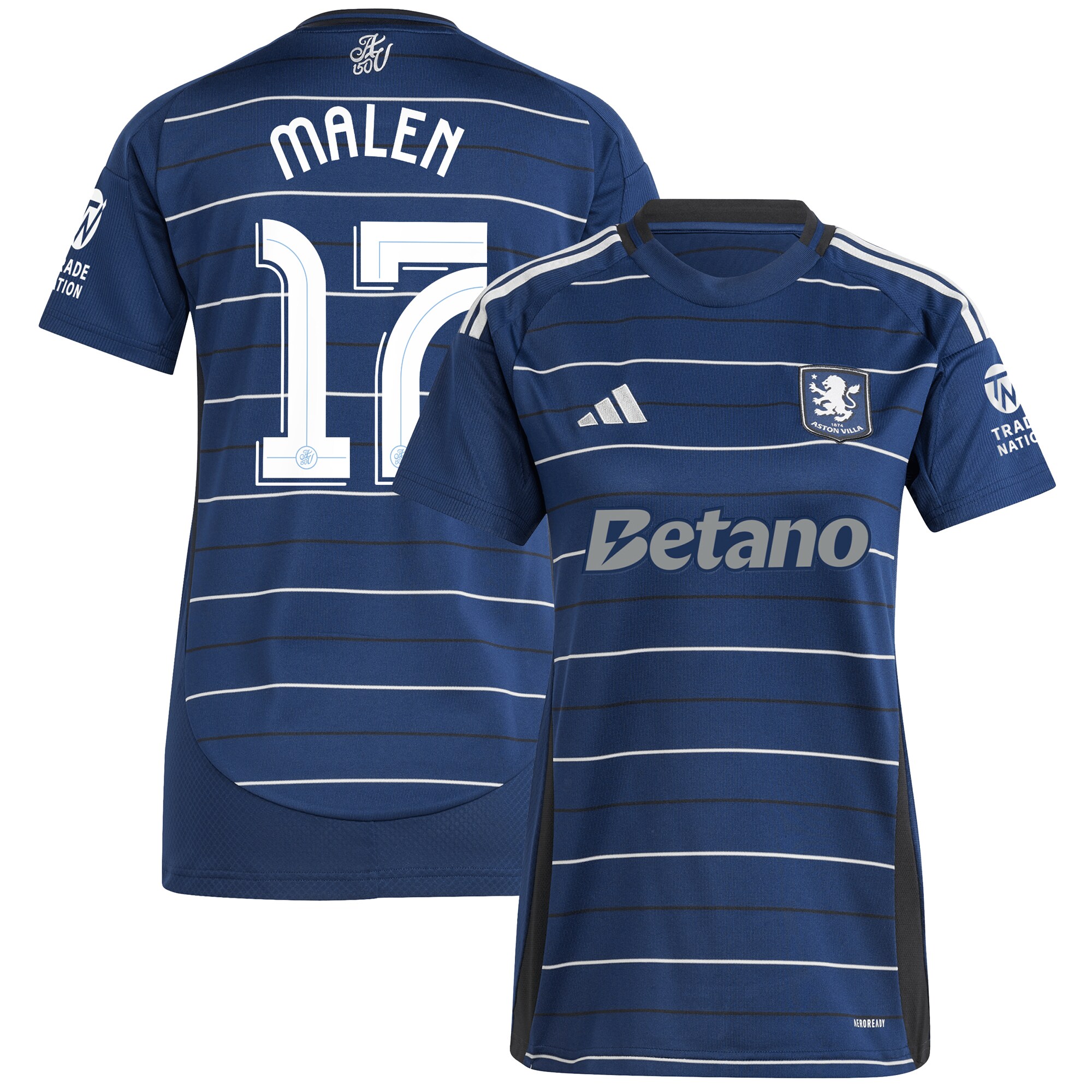 aston villa adidas third shirt 2024-25 – womens with malen 17 cup printing Collection | Official Aston Villa Jerseys for Fans