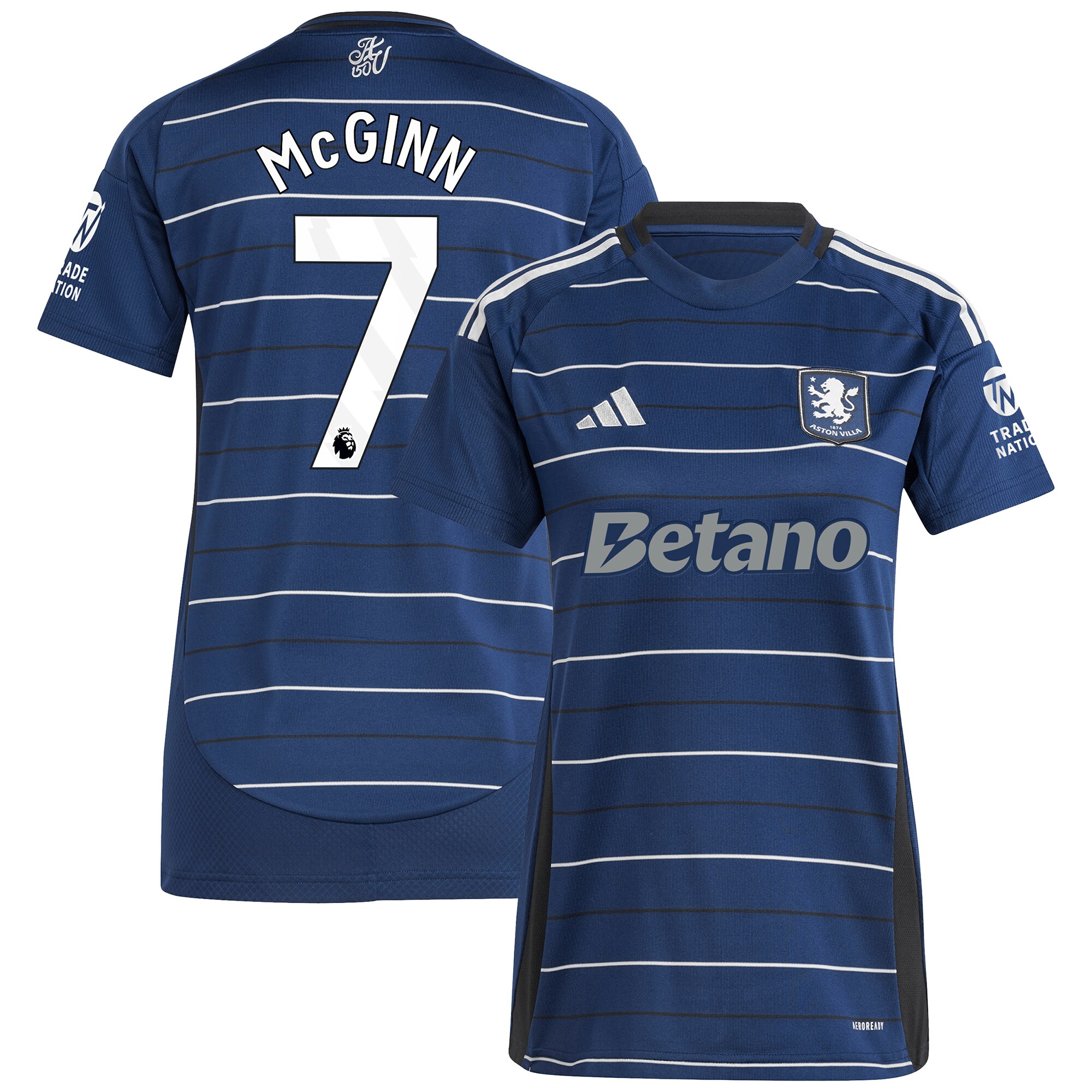 aston villa adidas third shirt 2024-25 – womens with mcginn 7 printing Collection | Official Aston Villa Jerseys for Fans