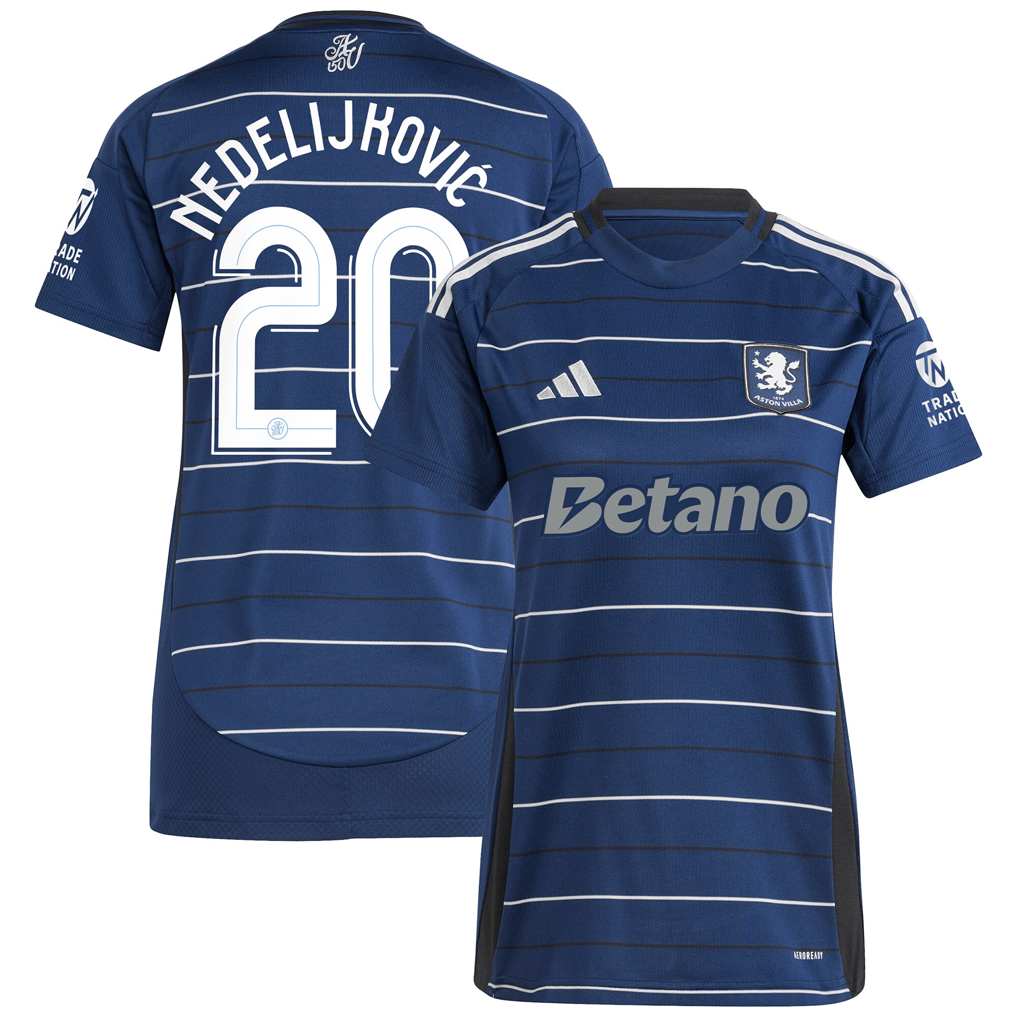 aston villa adidas third shirt 2024-25 – womens with nedeljković 20 cup printing Collection | Official Aston Villa Jerseys for Fans