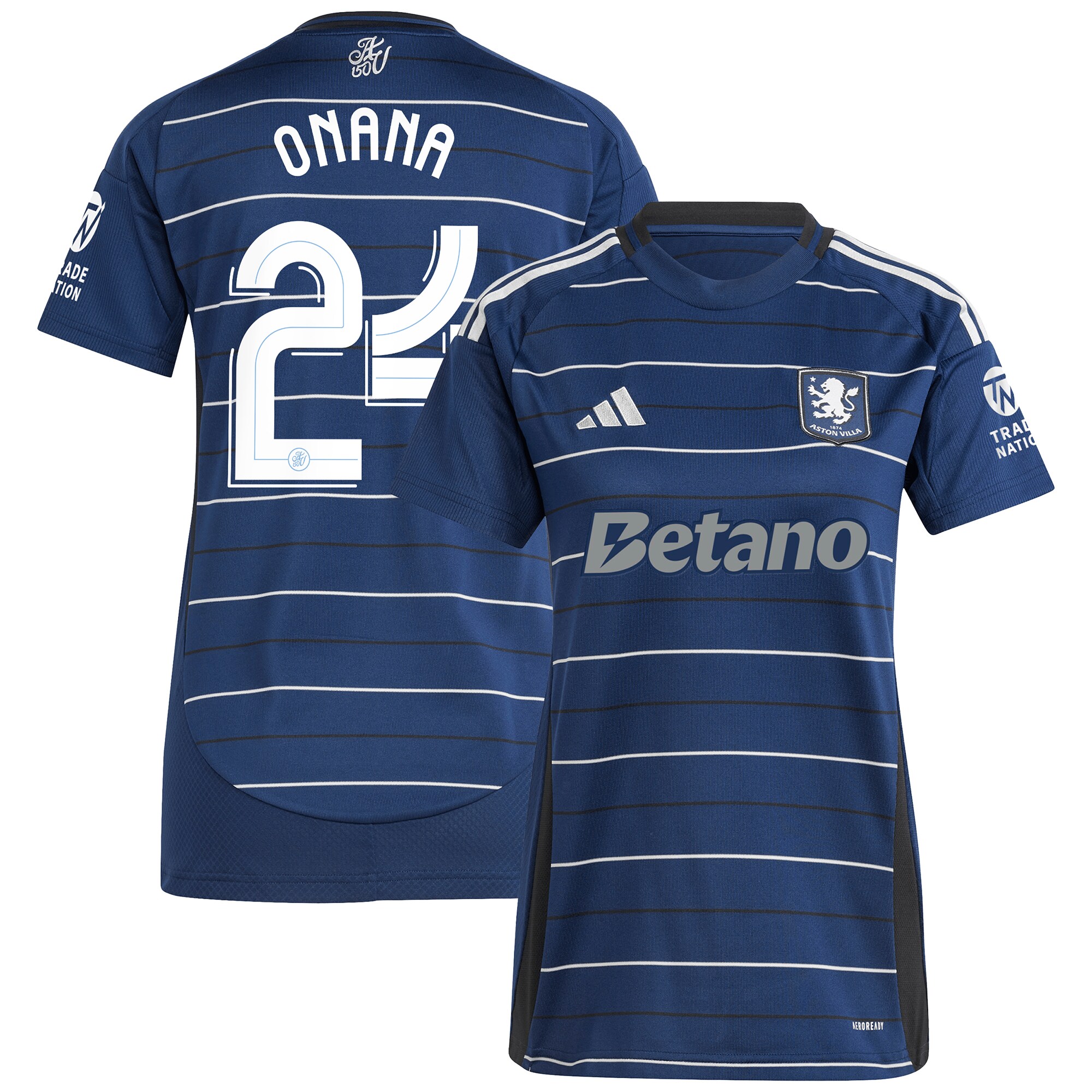aston villa adidas third shirt 2024-25 – womens with onana 24 cup printing Collection | Official Aston Villa Jerseys for Fans