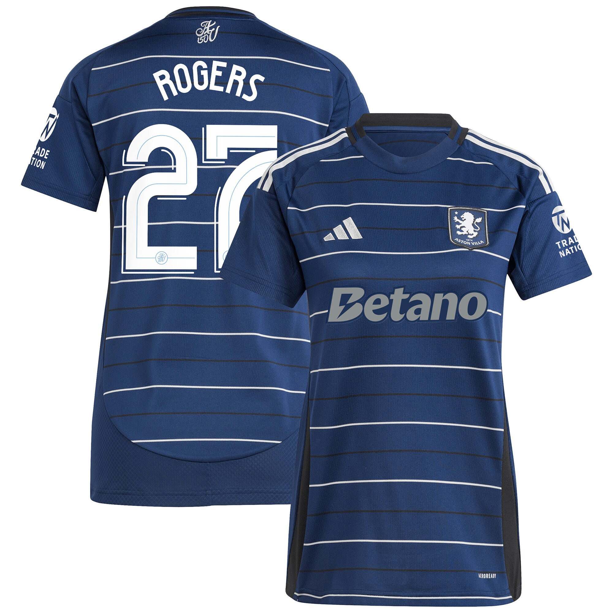 aston villa adidas third shirt 2024-25 – womens with rogers 27 cup printing Collection | Official Aston Villa Jerseys for Fans