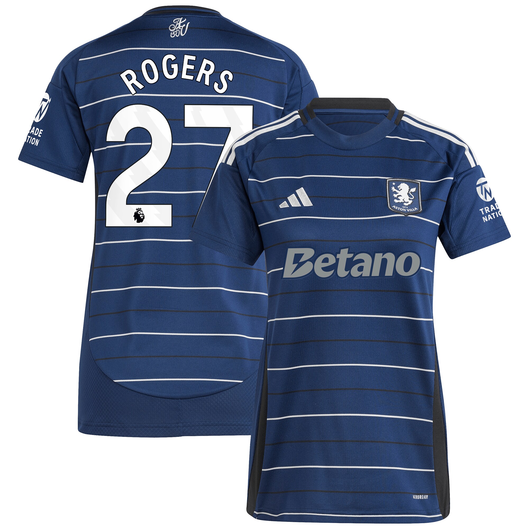aston villa adidas third shirt 2024-25 – womens with rogers 27 printing Collection | Official Aston Villa Jerseys for Fans